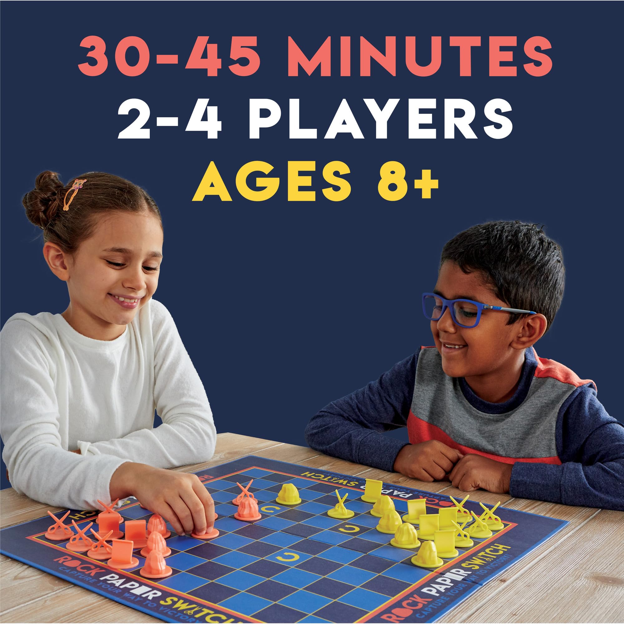 Mindware Rock Paper Switch Game - Fun Family Board Game for Kids & Adults - Perfect for Parties, Game Nights & Indoor Activities