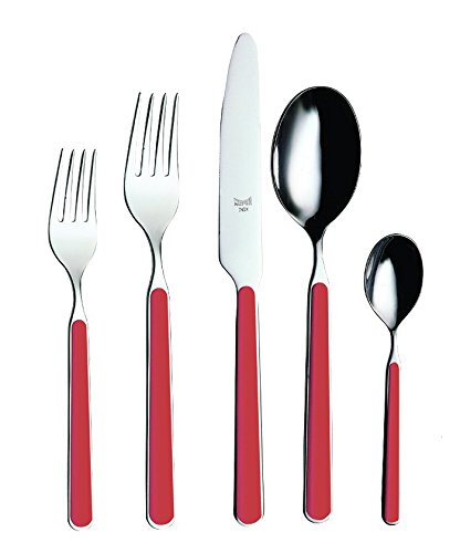 Premium MEPRA 18/10 Stainless Steel Flatware Set - 20-Piece Coral Design for Elegant Dining, Dinner Parties & Wedding Gifts