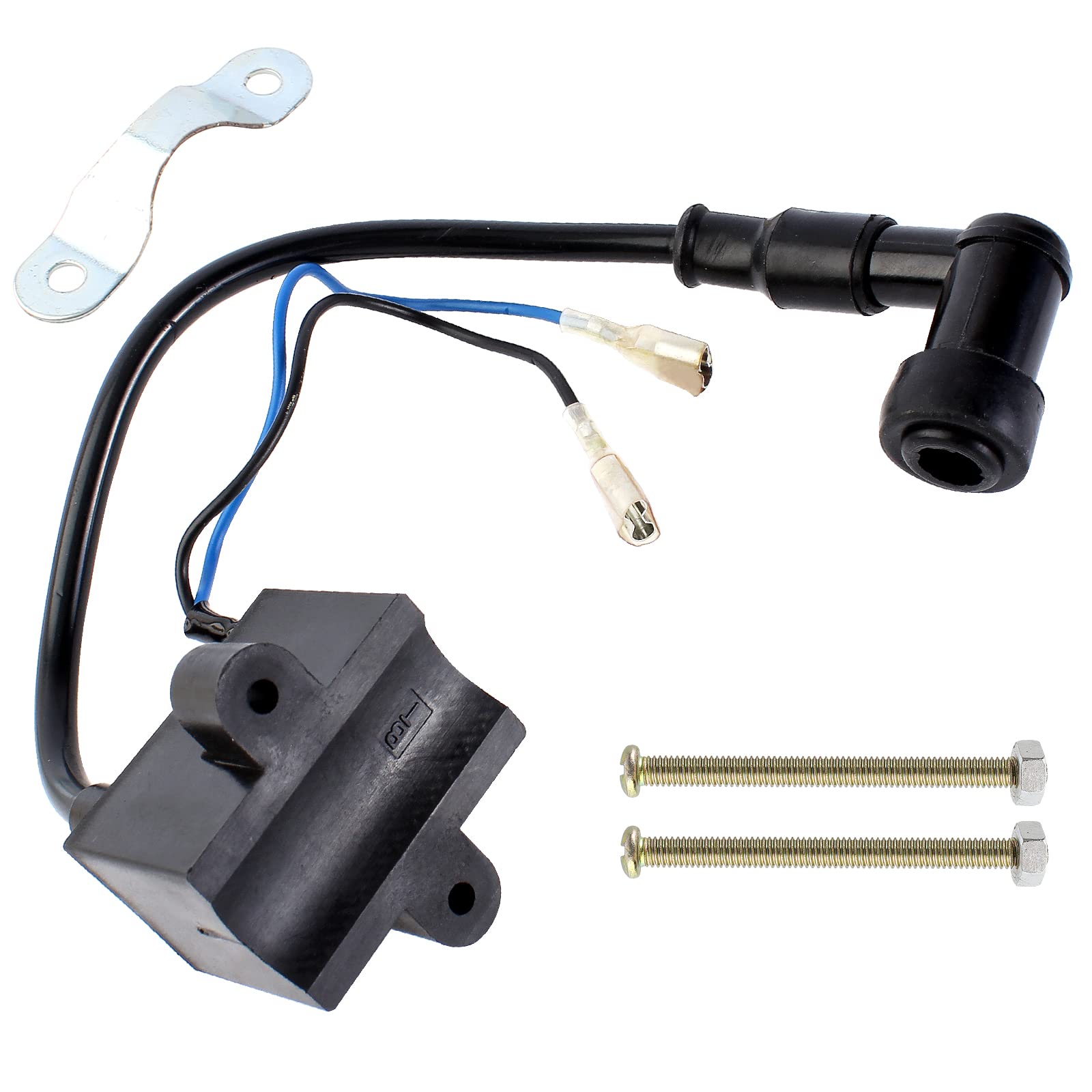 High Performance CDI Ignition Coil & Magneto Coil Spark Plug for 49cc-80cc 2-Stroke Engines - Compatible with Motorized Bicycles, Pocket Bikes & Mini Mopeds - Perfect for Engine Repair, Maintenance & Performance Upgrades