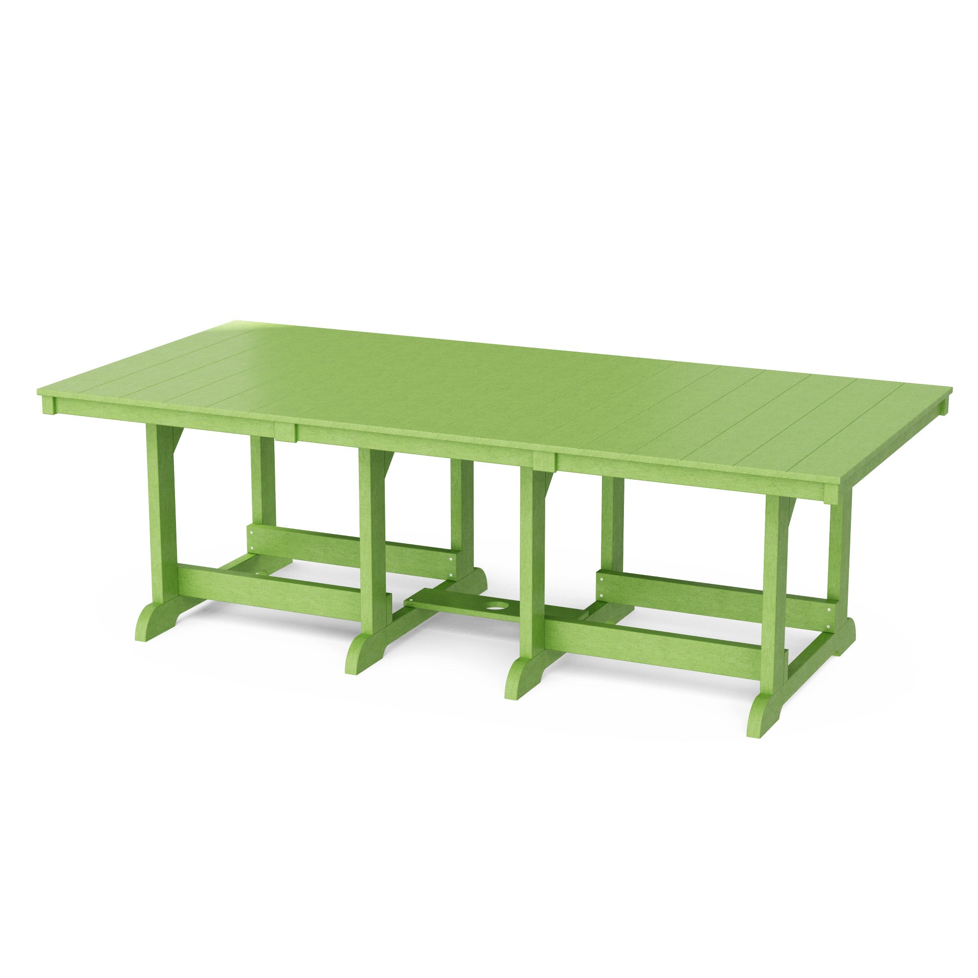 Heritage 44x96 Inch Solid Wood Dining Table - Large Farmhouse Style Dining Room Table for 8-10 People - Perfect for Family Gatherings & Dinner Parties
