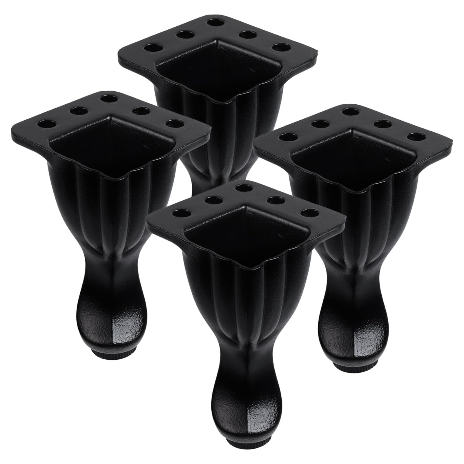 T Tulead 3.15-Inch Furniture Legs - 4 Pack Aluminum Alloy Couch Feet, Cabinet & Dresser Legs - Durable Replacement for Sofa, Table, Bed & Home Decor