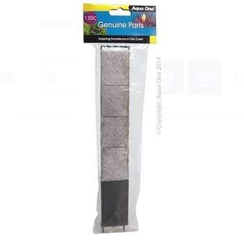 Aqua One Sponge Filter 1 Pack (130s) for Reflex 30 Aquarium - High-Quality Sponge Media for Fish Tank Filtration, Biological & Mechanical Cleaning - Perfect for Freshwater & Saltwater Tanks