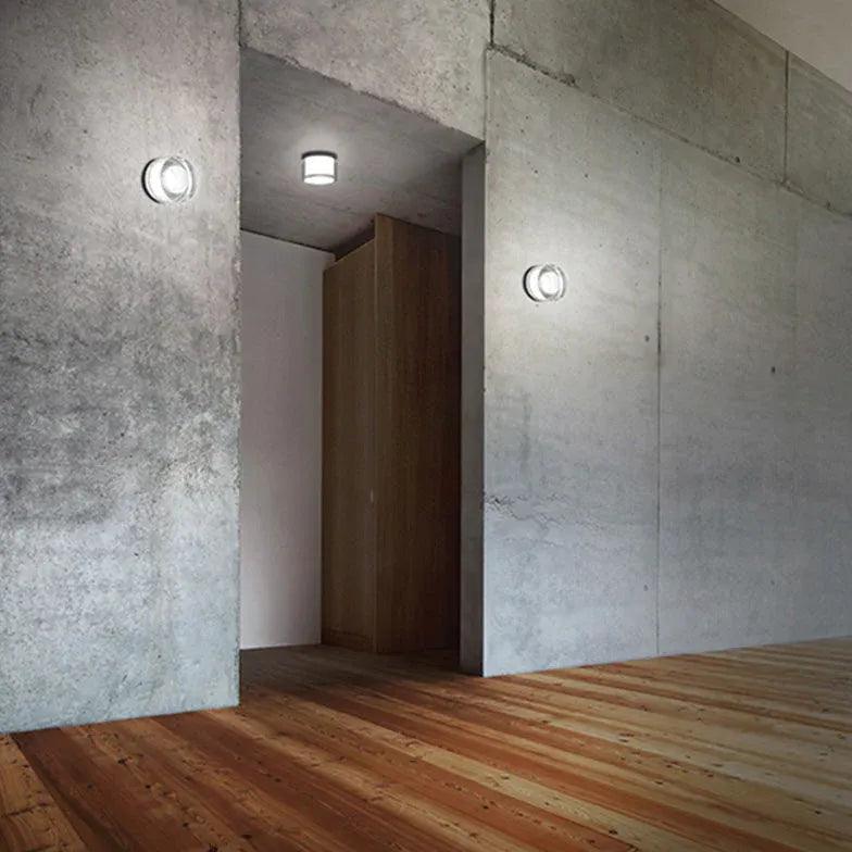 Clear Round LED Outdoor Wall Lights - Waterproof & Energy Efficient for Patio, Garden, Porch, and Exterior Home Lighting