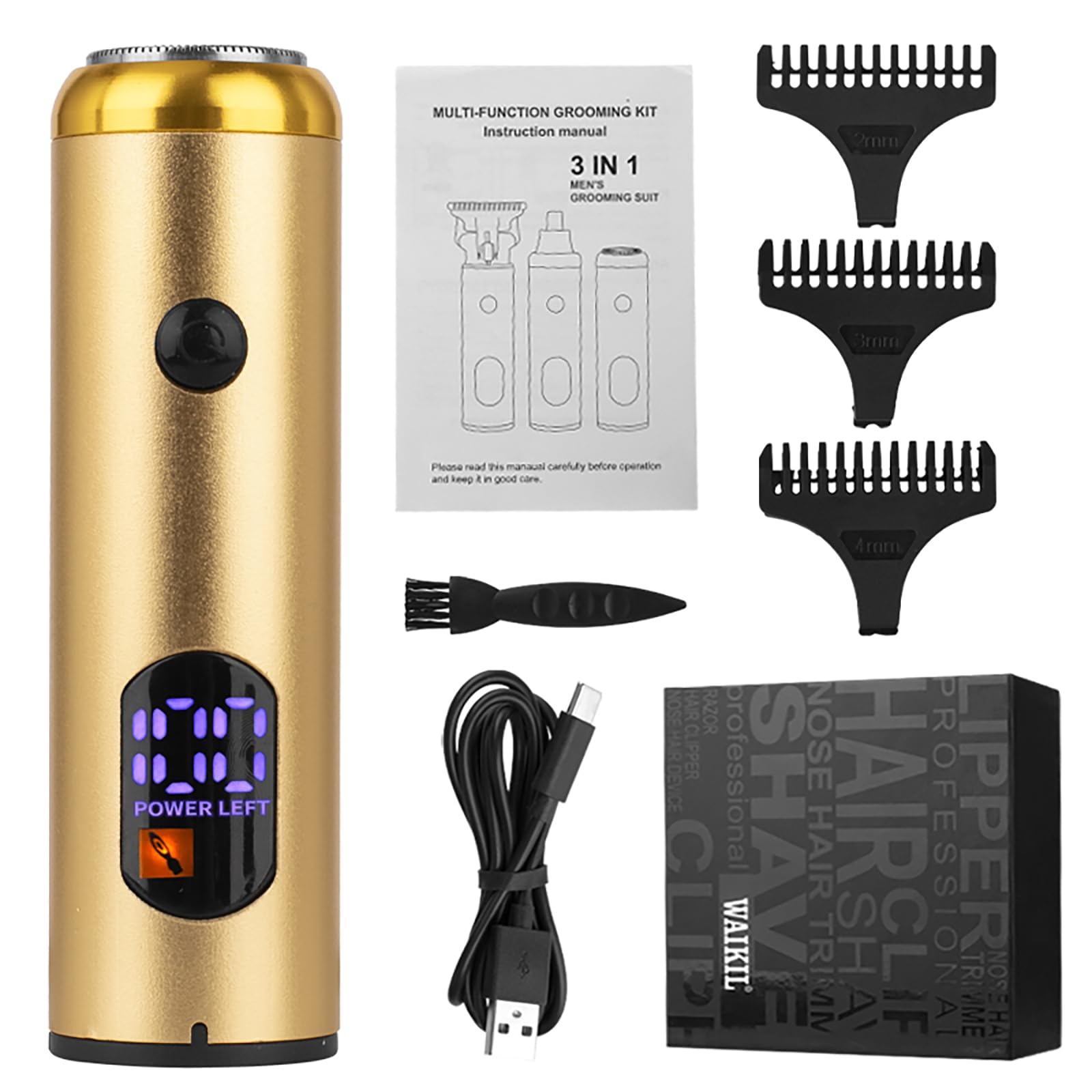 Best Electric Shaver for Men - USB Rechargeable Waterproof Wet/Dry Rotary Beard Trimmer | Portable Compact Design for Home & Travel | Perfect for Grooming, Business Trips & Daily Use