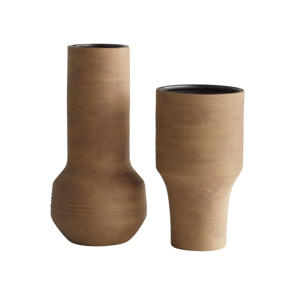 Cyan Design 11471 Brown Amphora Vase - Handcrafted Ceramic Vase for Home Decor, Wedding Centerpiece & Boho Living Room Accent