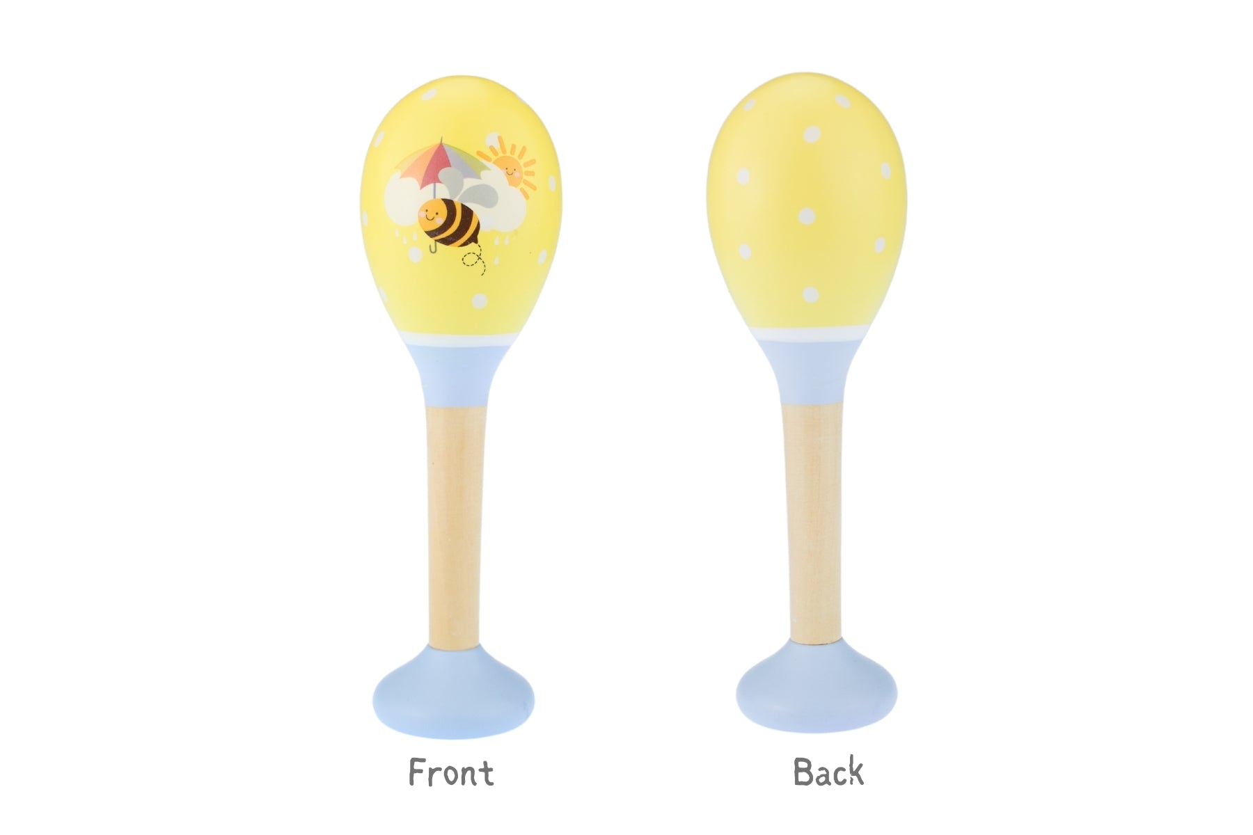 Buzzy Days Jumbo Wooden Jingle Bell Shaker & Maraca Music Set - Premium Musical Instruments for Kids & Adults - Perfect for Christmas, Classroom, Parties & Music Therapy