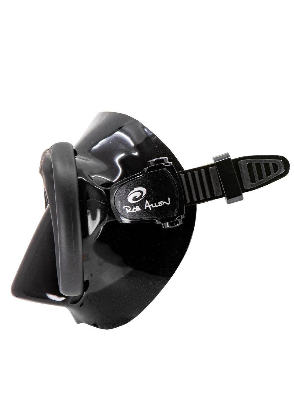 Rob Allen Snapper Mask - Premium Black Snorkeling Mask for Scuba Diving & Spearfishing | Comfortable Fit for Ocean Adventures
