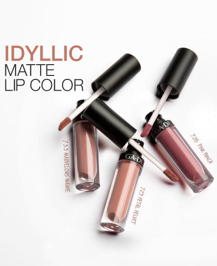 Idyllic Matte Lip Color 726 Pink Punch - Long-Lasting Hydrating Lipstick for Everyday Wear & Special Occasions