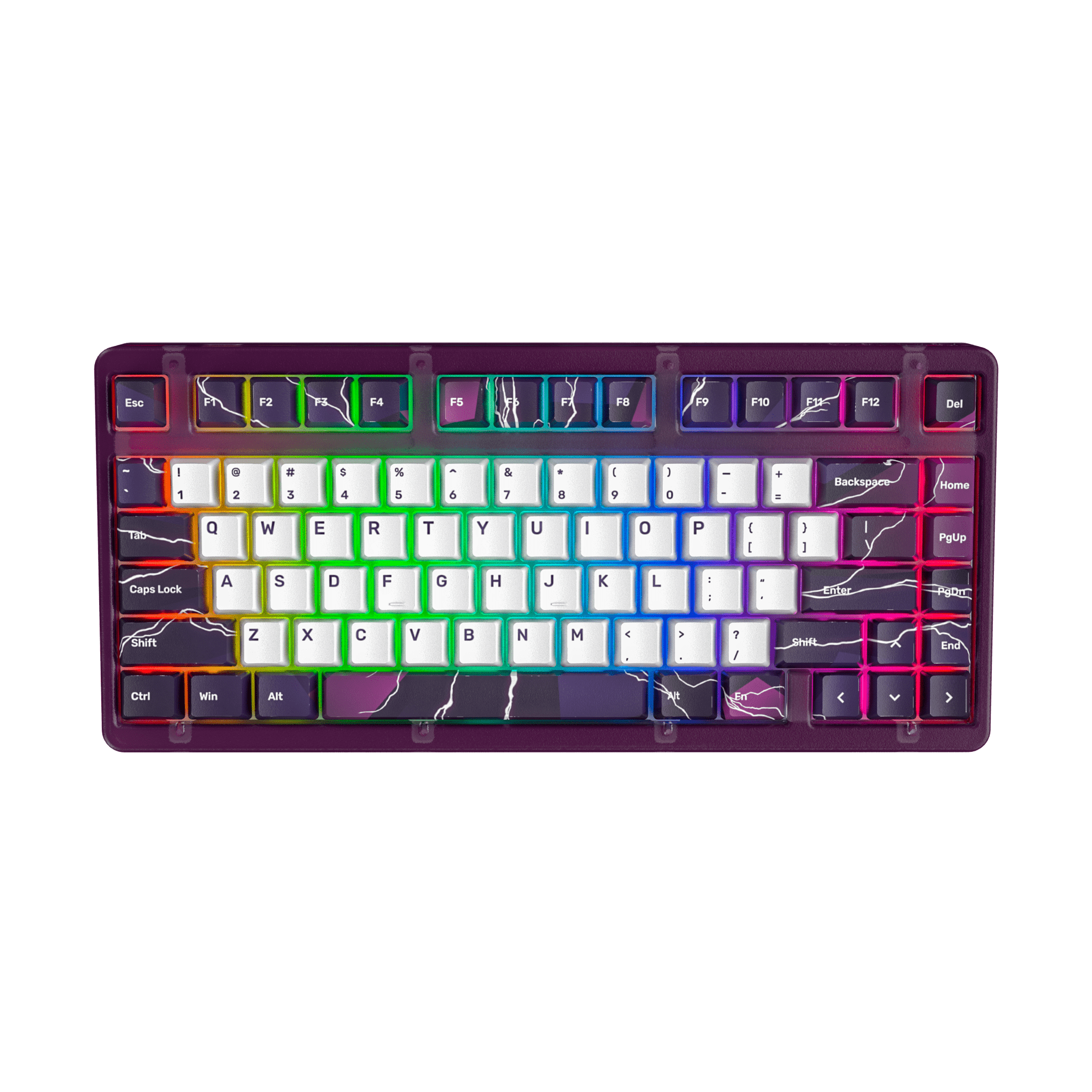 K75 Mechanical Keyboard Combo with RGB Backlit - Lightning Energy for Gaming & Typing | Perfect for PC, Mac, Laptop & Office Work