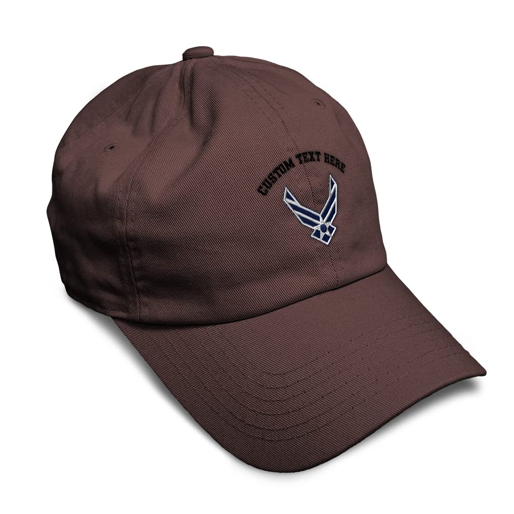 Speedy Pros Soft Cotton Baseball Cap with Air Force Emblem Embroidery - Adjustable Dad Hat for Men & Women - Perfect for Outdoor Sports, Casual Wear & Military Enthusiasts