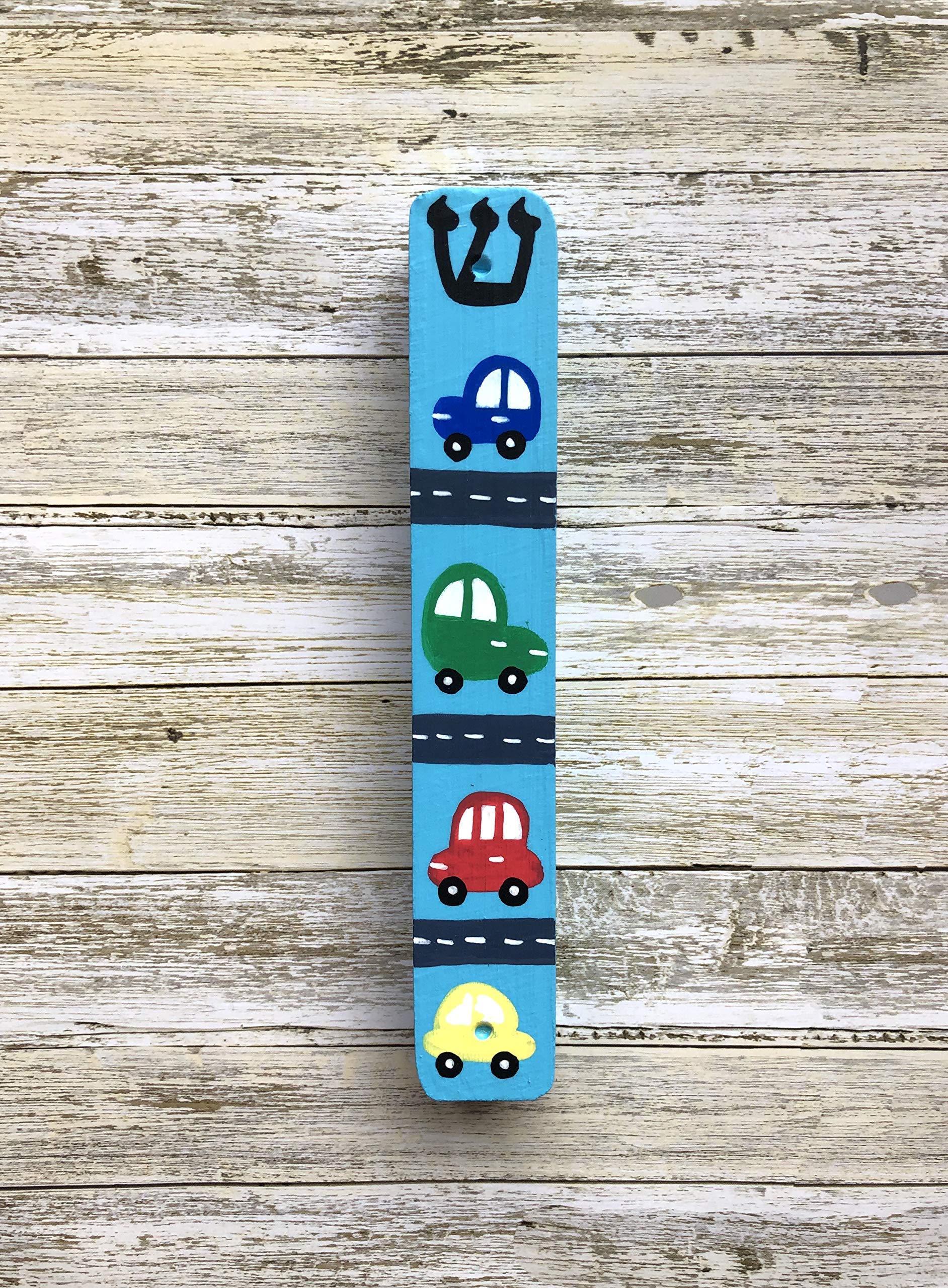Hamsa and Mezuzah Jewish Gift Set - Unique Baby Boy Bris Naming Ceremony Present with Car Design - Perfect for Brit Milah, Baby Showers & Jewish Traditions