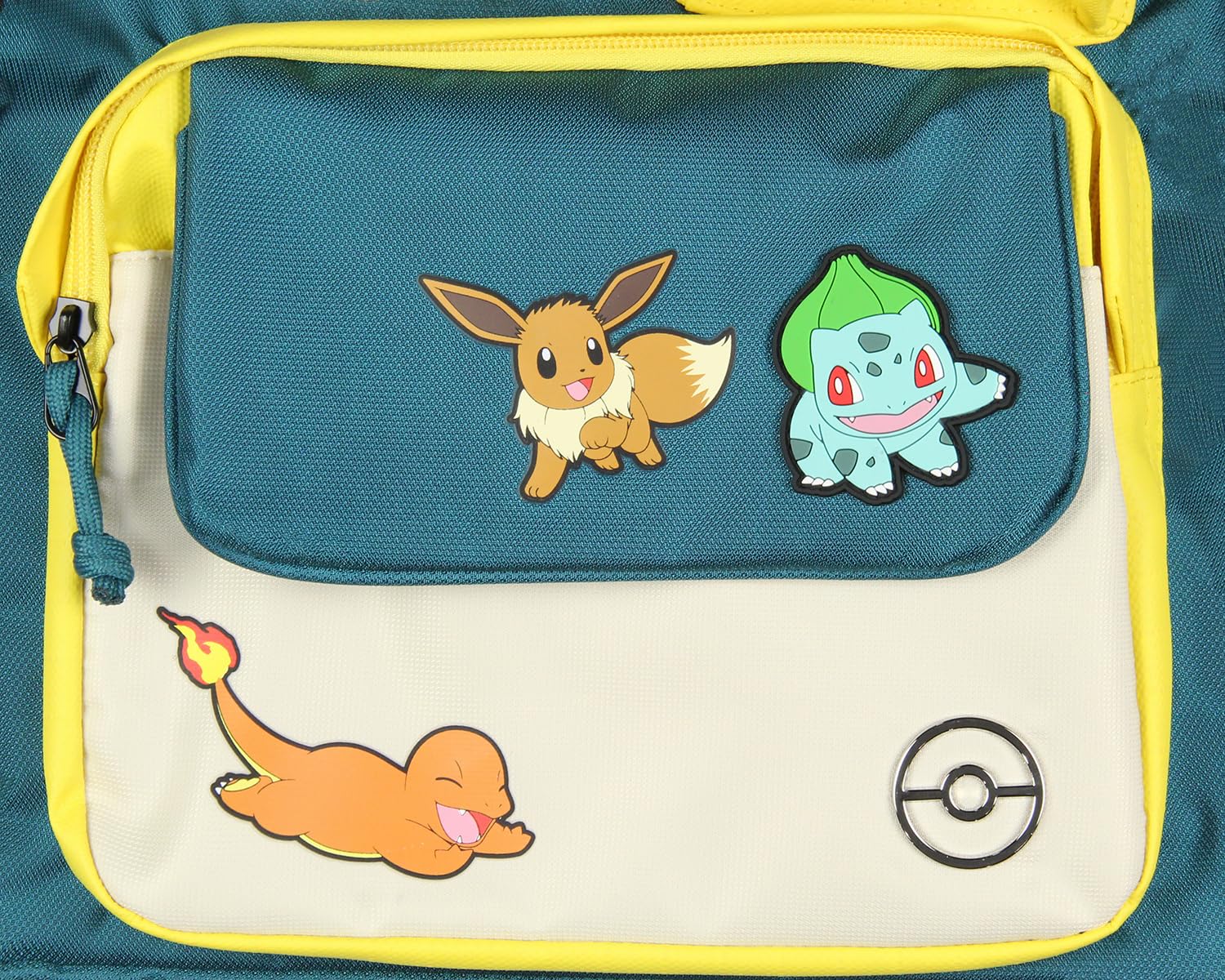 Pokemon 16-Inch Backpack with Pikachu, Eevee, Charmander, Squirtle & Bulbasaur - Durable Travel Laptop Backpack for School, Work & Gaming | Perfect for Cosplay, Anime Conventions & Pokemon Fans