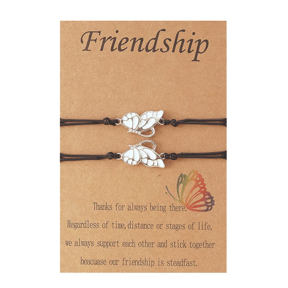 Friendship Bracelet Butterfly Turtle Yin Yang Best Friend Bracelet - Perfect for Gifts, Parties, and Daily Wear