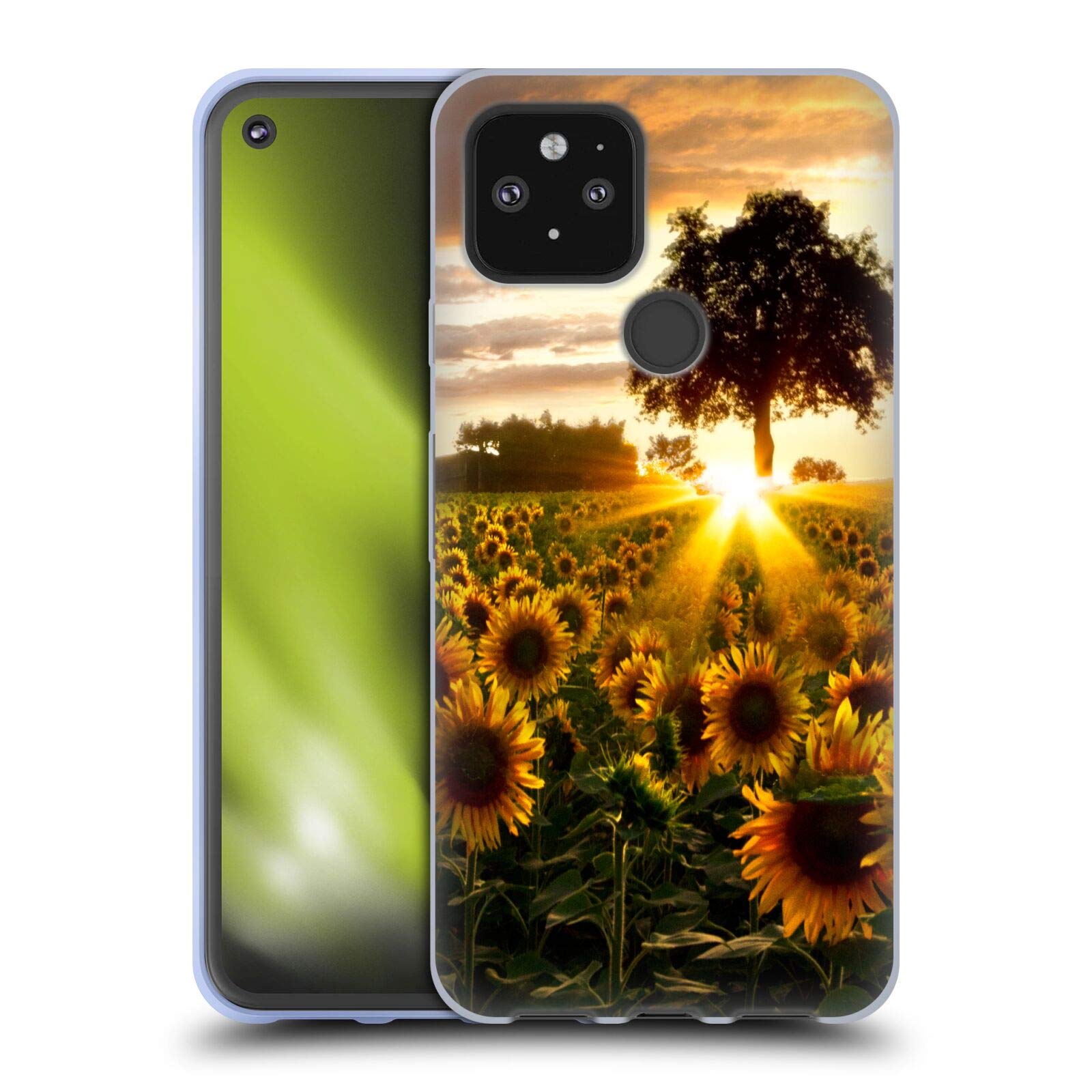 Head Case Designs Officially Licensed Celebrate Life Gallery Fields of Gold Florals Soft Gel Case for Google Pixel 5 5G - Perfect for Everyday Use, Travel & Gift Giving