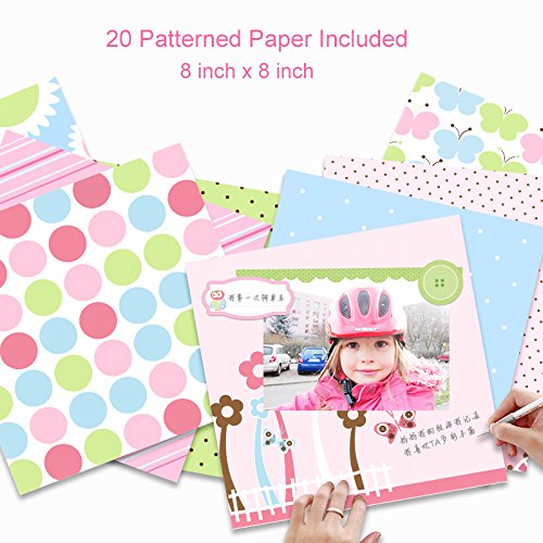 Funny Party Scrapbook Album Kit - All-in-One DIY Memory Book with Footprint Design for Birthdays, Baby Showers & Family Events