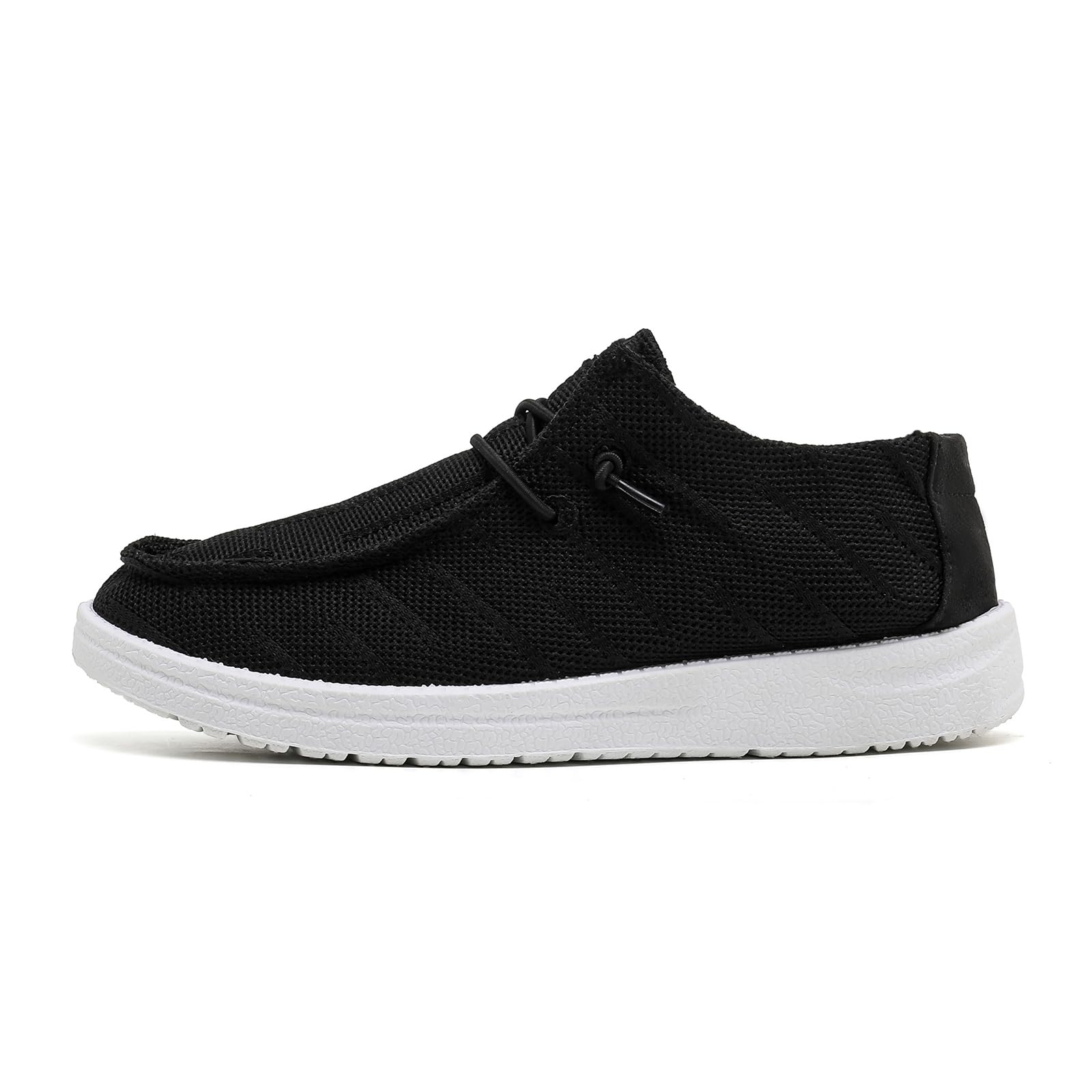 Breathable Kids Loafers for Boys & Girls - Lightweight Slip-On Canvas Boat Shoes with Lace-Up Design (Toddler & Youth Sizes) - Perfect for School, Play & Casual Outings