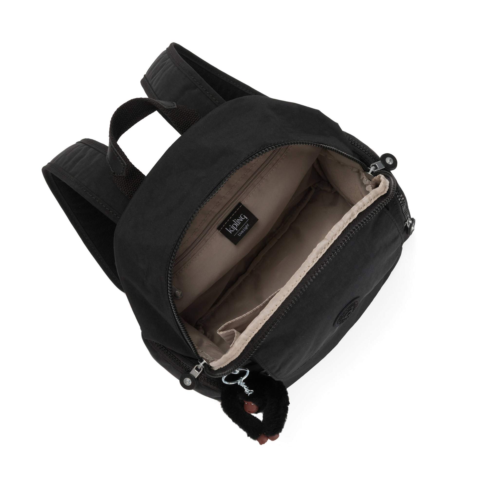 Kipling Matta Small Backpack for Women - Lightweight Travel Daypack (Black Tonal) | Perfect for Work, School & Outdoor Adventures