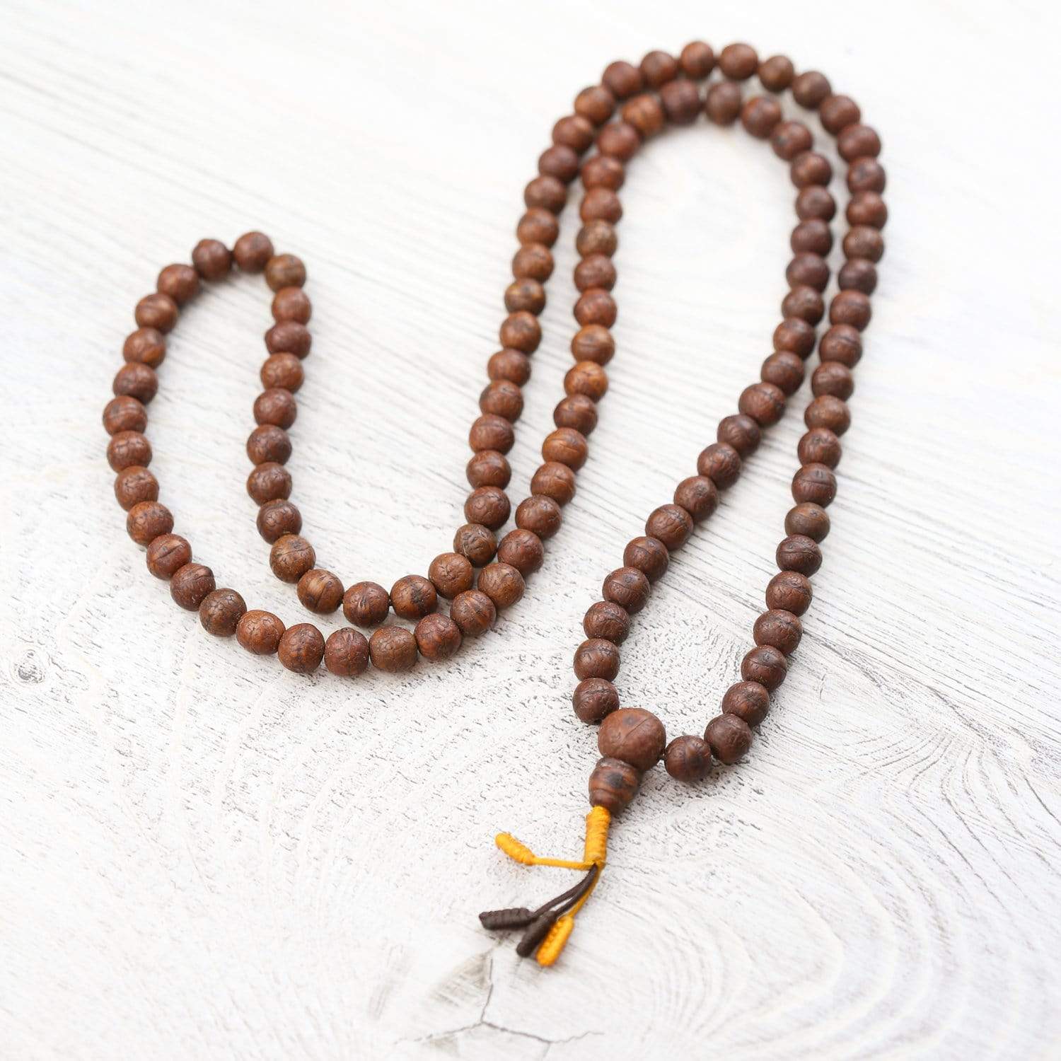 Authentic Antique Bodhi Spirit Mala Beads - 108 Prayer Beads for Meditation, Yoga & Spiritual Practice - Buddhist Prayer Necklace for Mindfulness & Stress Relief