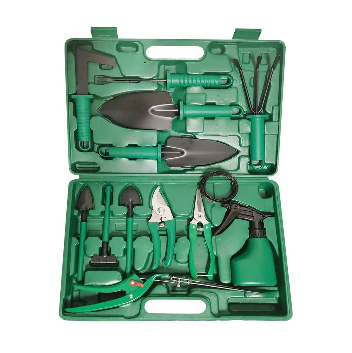 **Xiaochao 13-Piece Stainless Steel Garden Tools Set with Carrying Case - Durable Gardening Kit for Women & Men, Perfect for Planting, Weeding & Landscaping (Green)**