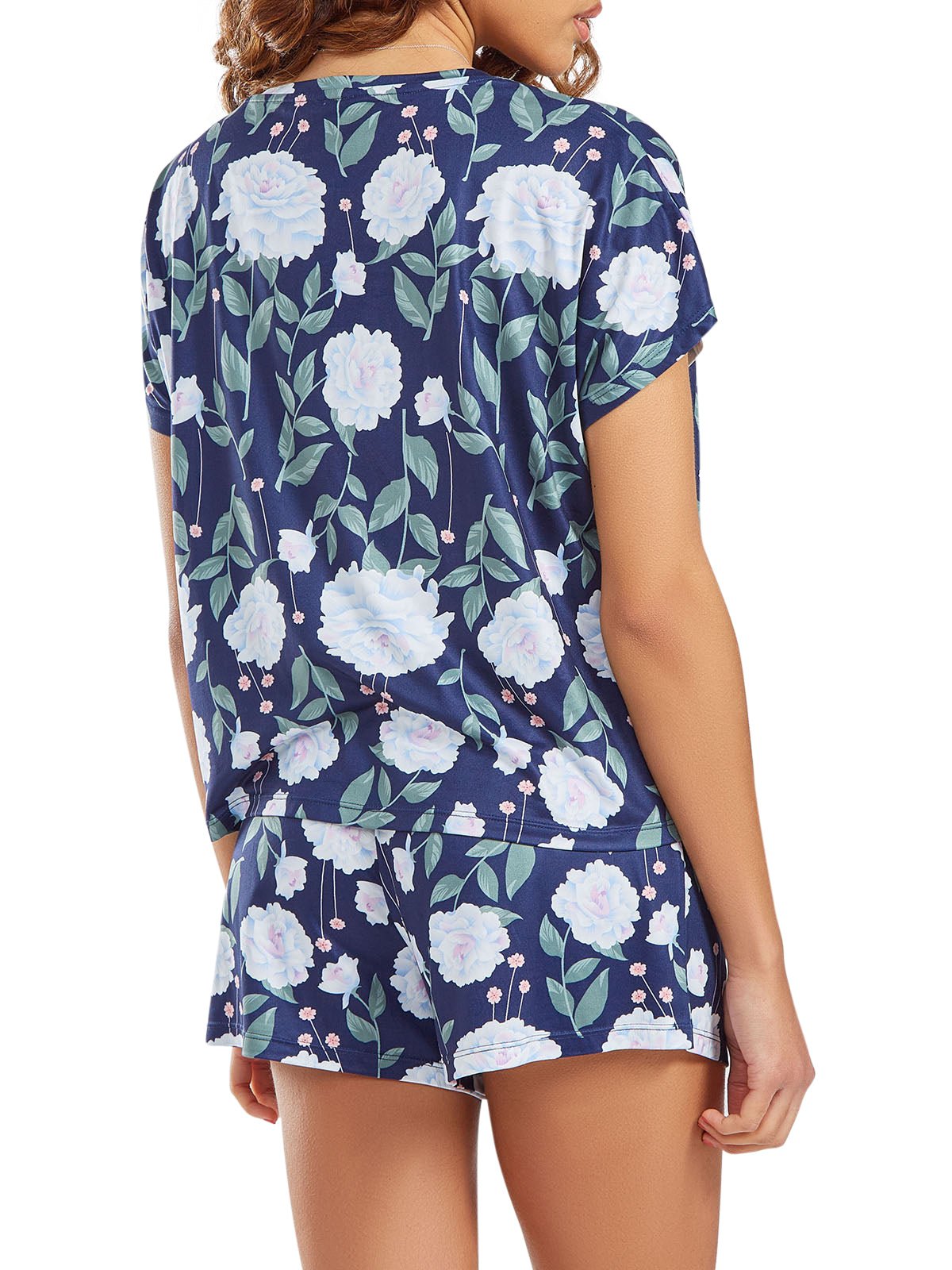 Women's Ava Shirt & Shorts Loungewear Set - Soft Cotton Sleepwear & Casual Outfit for Home, Travel & Relaxation