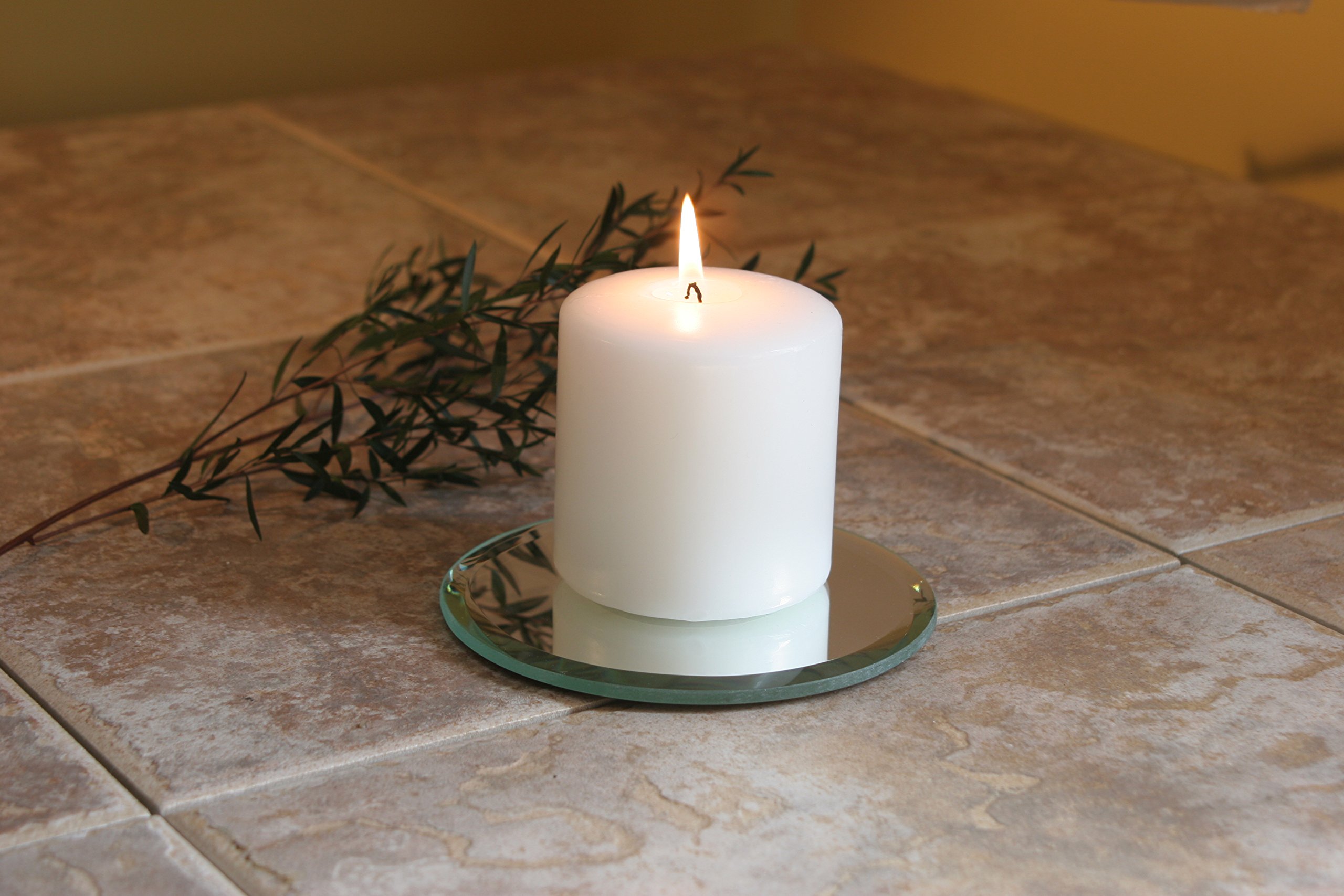 Hosley 4 Inch White Unscented Pillar Candles - Set of 4 for Wedding Decor, Emergency Lighting, Spa Relaxation, Aromatherapy, Party Centerpieces & Reiki Healing - Perfect for Home Decor, Romantic Dinners & Candlelit Gardens
