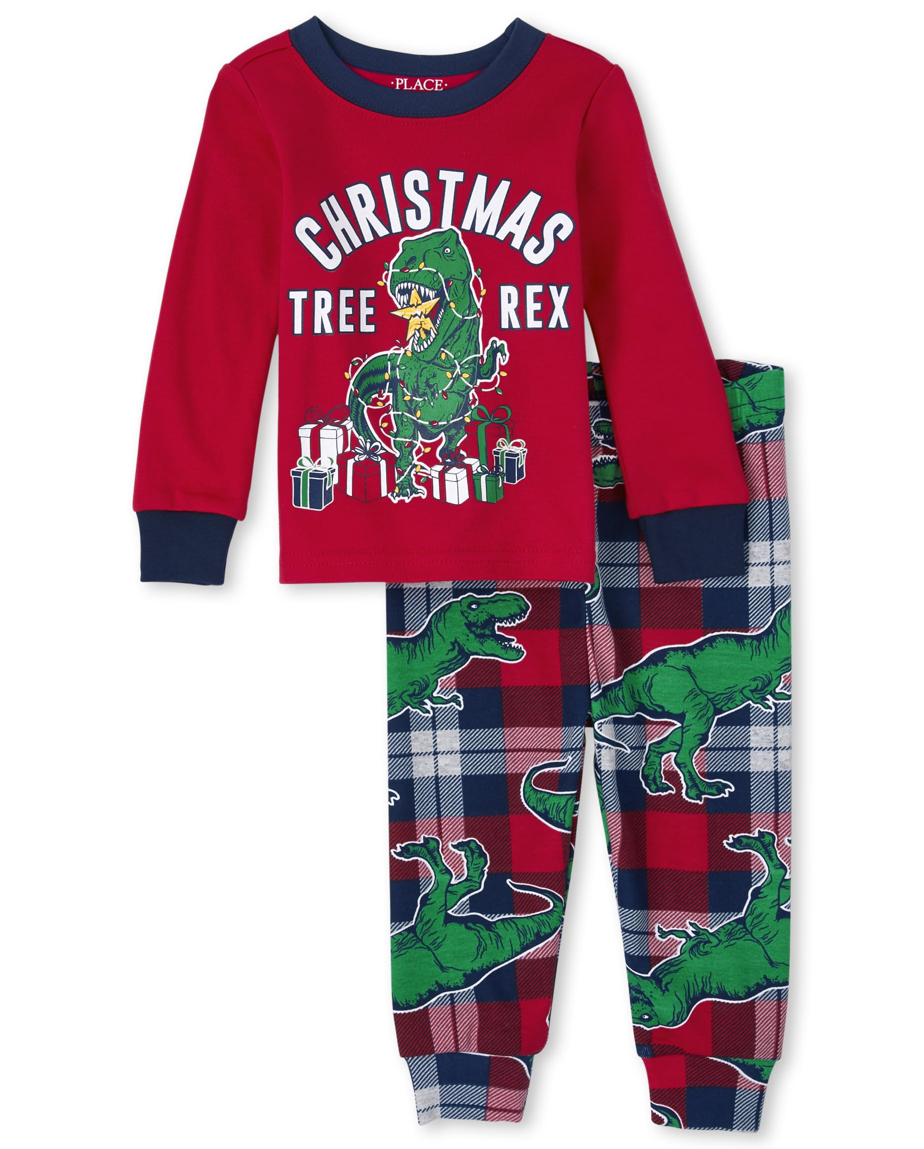 The Children's Place Baby Girls' Christmas Pajamas - Soft Cotton Holiday Pajama Set for Infants & Toddlers - Perfect for Christmas Eve, Family Photos & Holiday Celebrations
