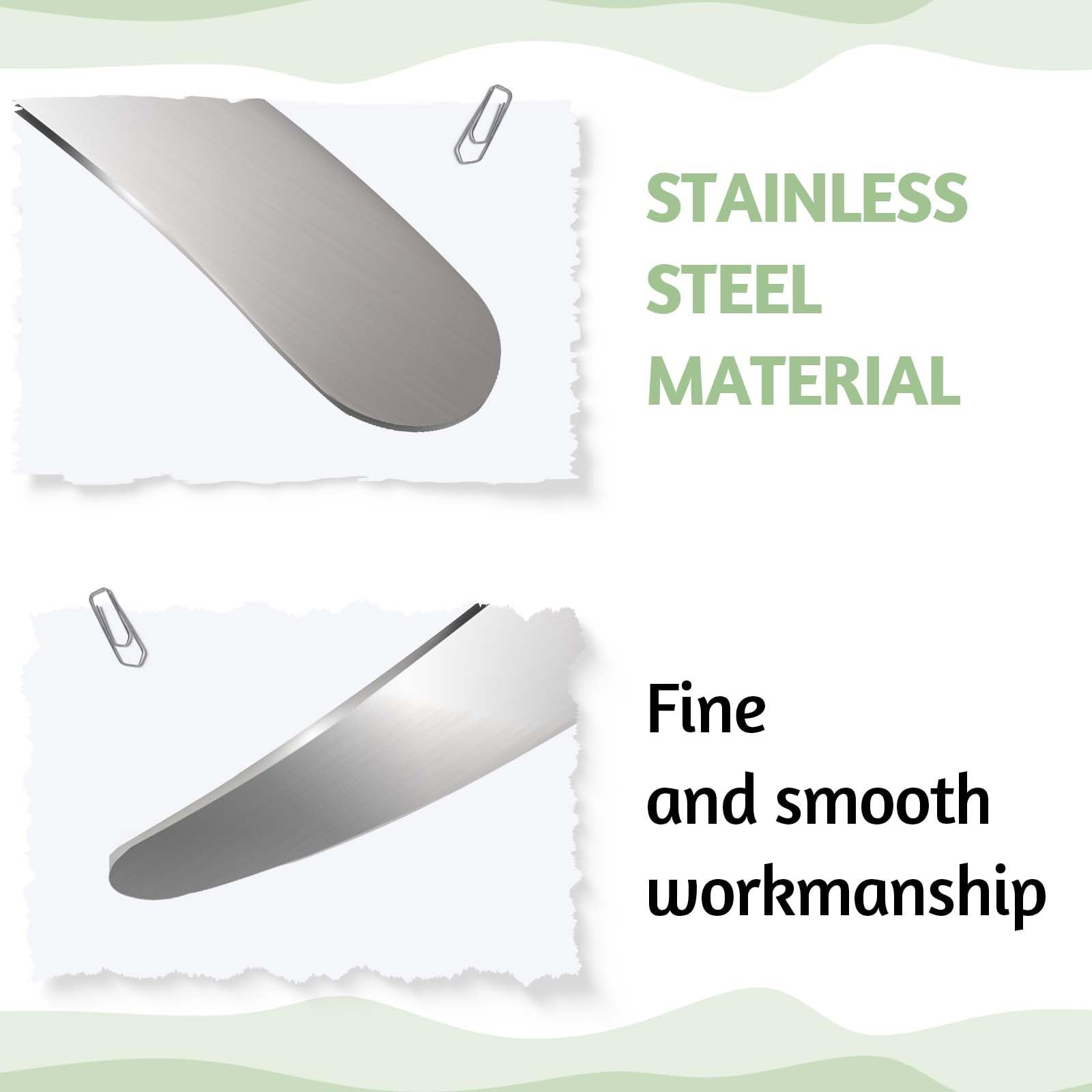 2 Pack Mini Metal Cosmetic Spatulas - Silver Makeup Skincare Cream Spoon, Practical Cosmetic Dig Scoop for Sampling & Mixing | Perfect for Jars, Tubs & Travel Beauty Kits | Essential Makeup Tools for Professional Artists & Home Use