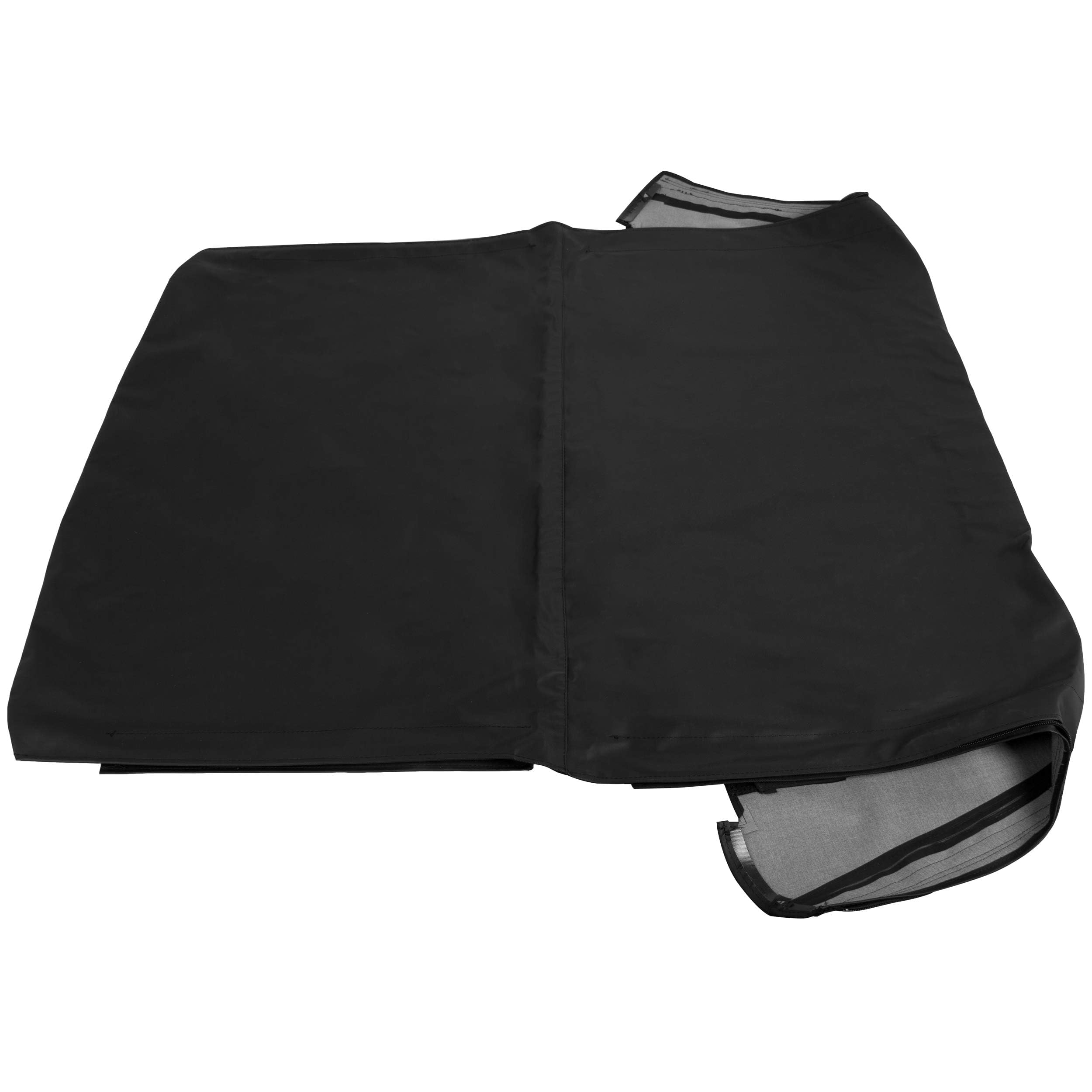 ECOTRIC Black Waterproof Soft Top Upper Skin & Trail Top Cover - Compatible with 1995-1998 Suzuki Sidekick & Geo Tracker - Durable Tinted Windows Replacement for Off-Road Adventures & Outdoor Protection