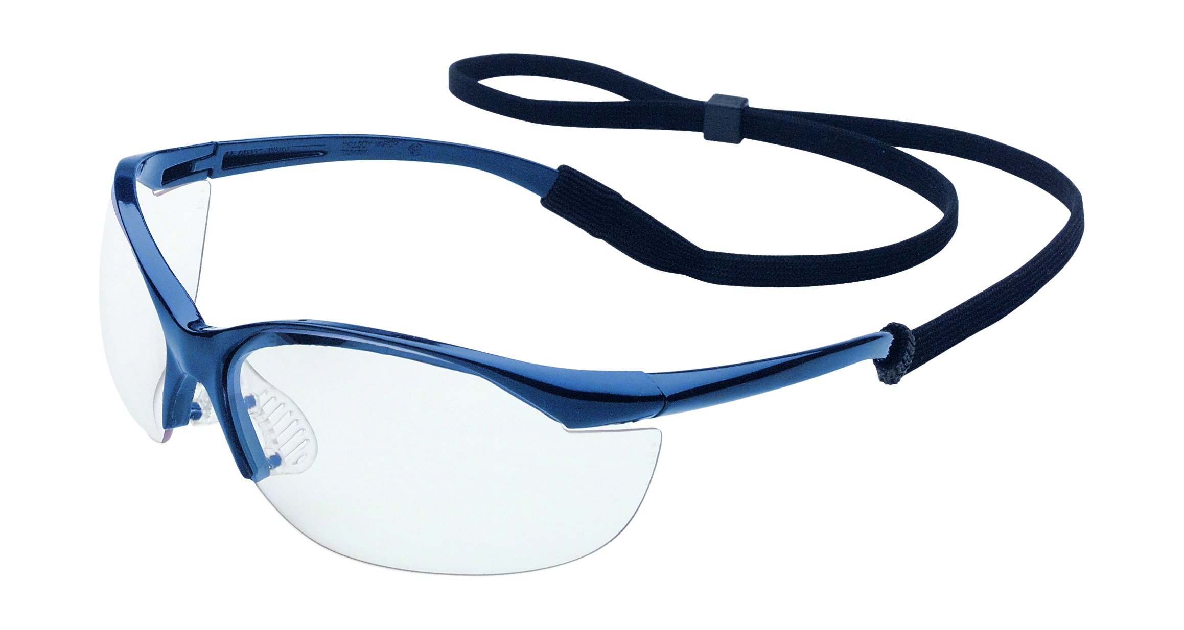 UVEX by Honeywell 11150905 Vapor Safety Glasses - Metallic Blue Frame with Clear Anti-Fog Lenses | Protective Eyewear for Lab Work, Construction & Industrial Safety