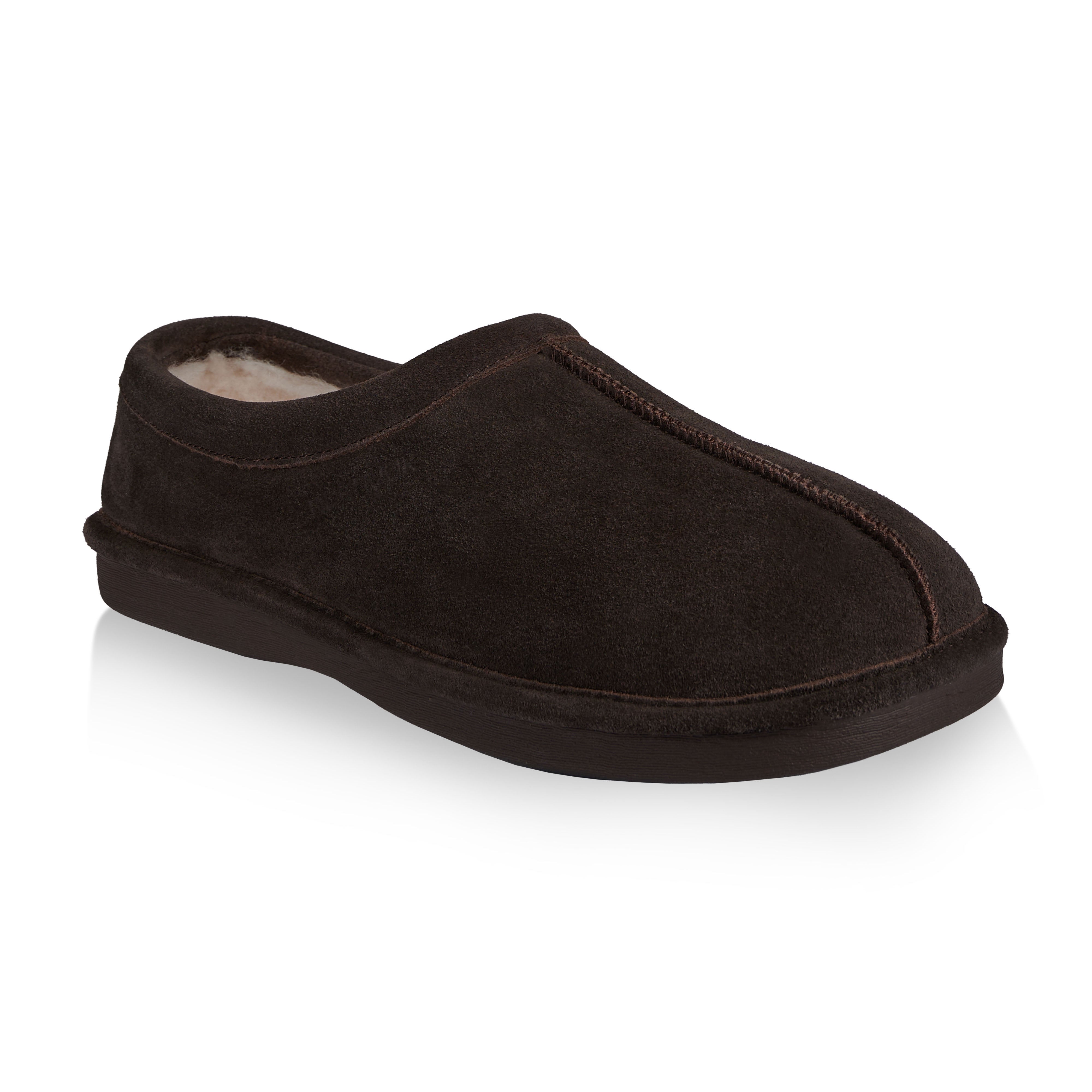 Thomas Men's Slippers - Dark Brown Comfortable House Shoes for Indoor & Outdoor Use - Cozy Home, Lounge, and Backyard Wear