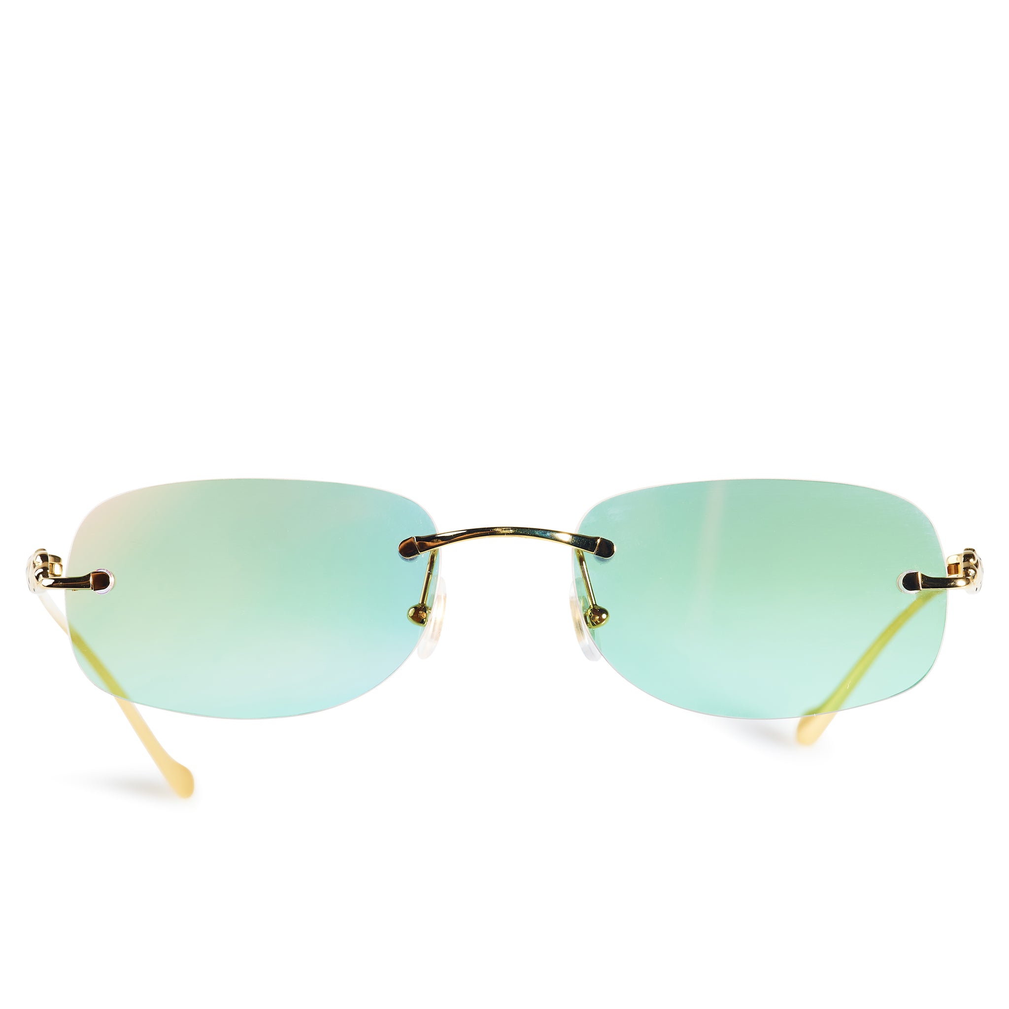 Cartier CT0058O 001 Panthere De Cartier Rimless Sunglasses - Luxury Designer Eyewear for Women & Men | Perfect for Fashion, Travel & Outdoor Activities
