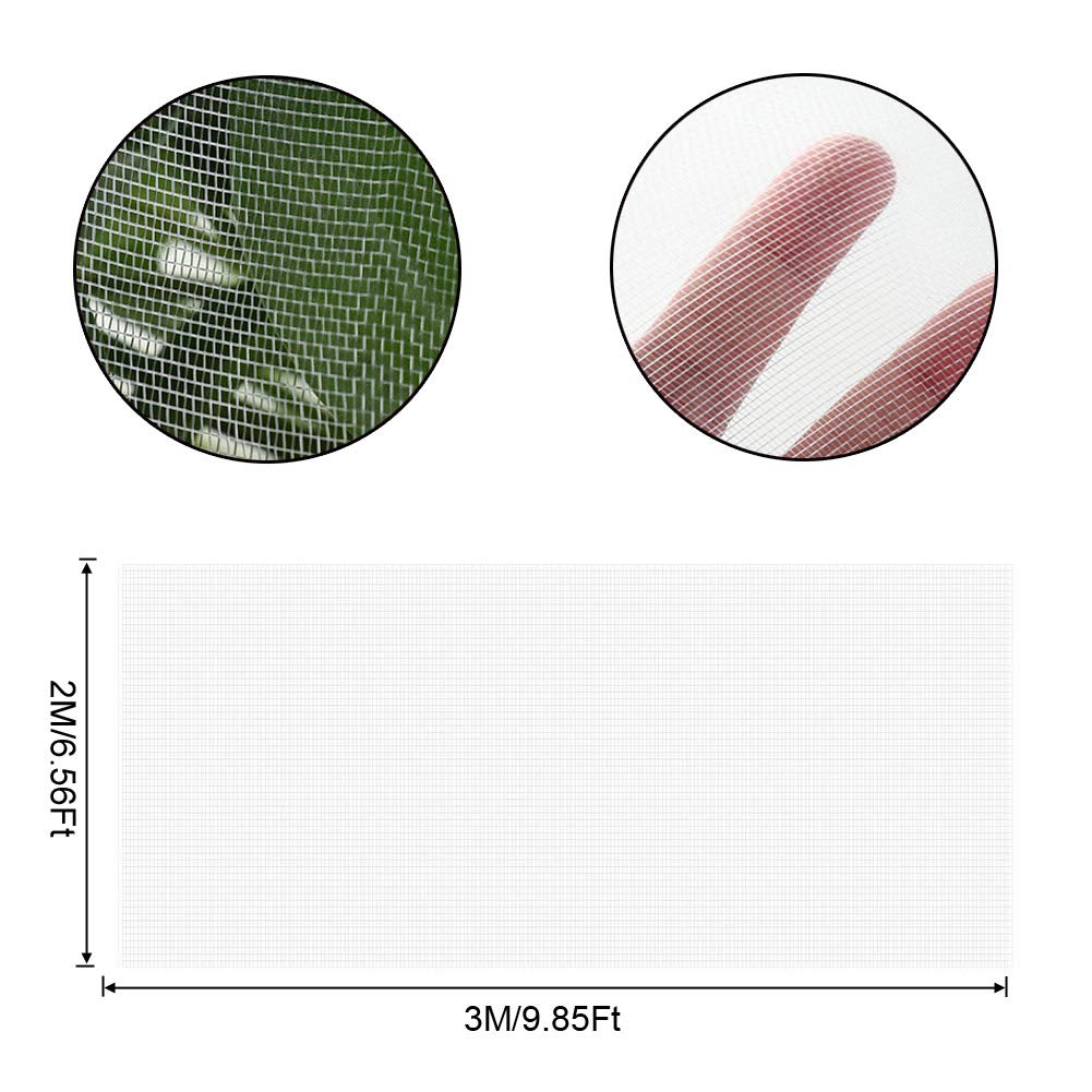 Insect Protection Netting for Garden & Greenhouse - Fine Mesh Plant Covers for Vegetables, Fruits & Flowers | Durable Grow Tunnel Netting for Pest Control & Crop Protection | Ideal for Raised Beds, Hydroponics & Organic Gardening