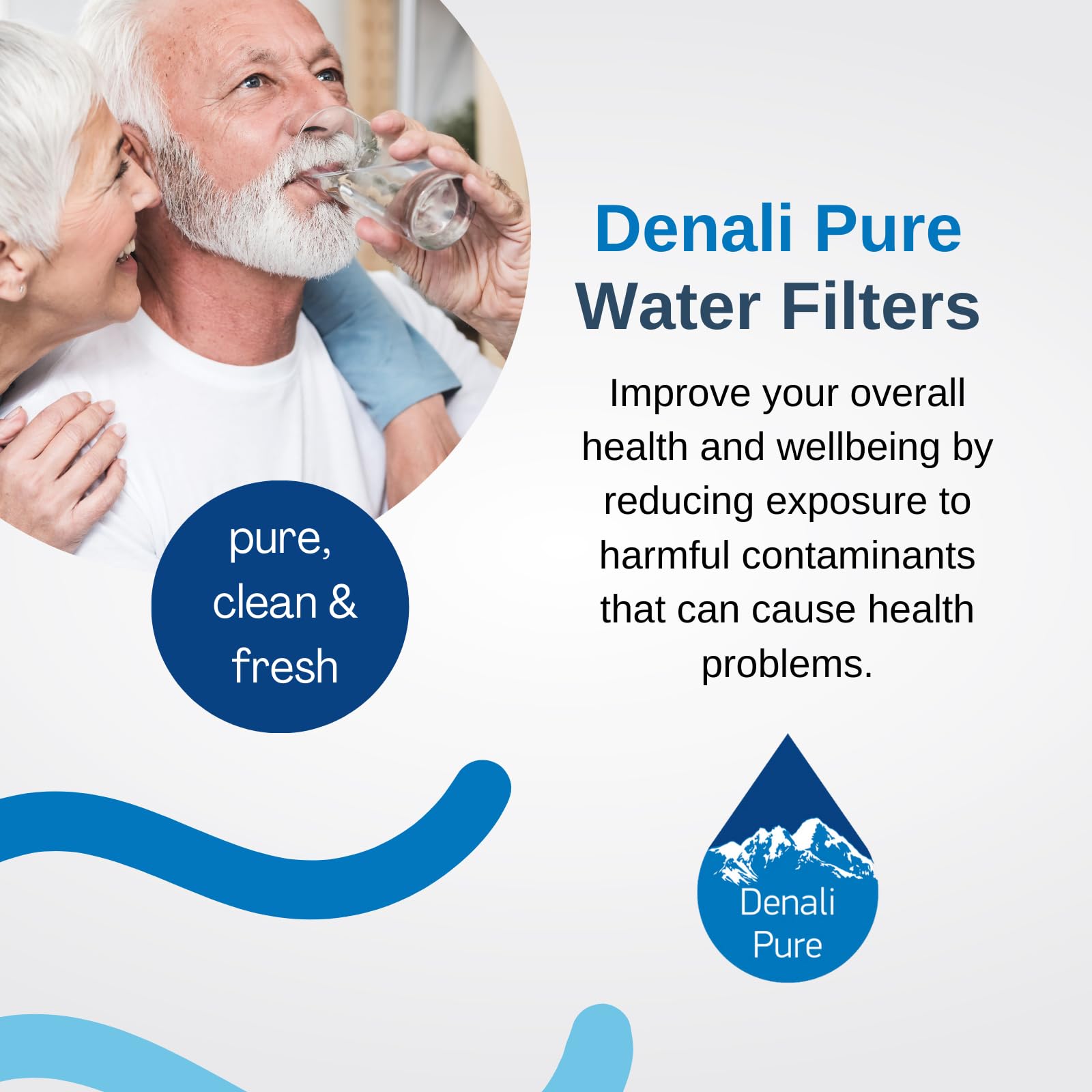 5-Pack KTRS19ELBL00 Refrigerator Water Filter Replacement - Compatible with KitchenAid 8171413 & 8171414 Fridge Filters | Pure Water for Drinking, Ice Maker & Dispenser