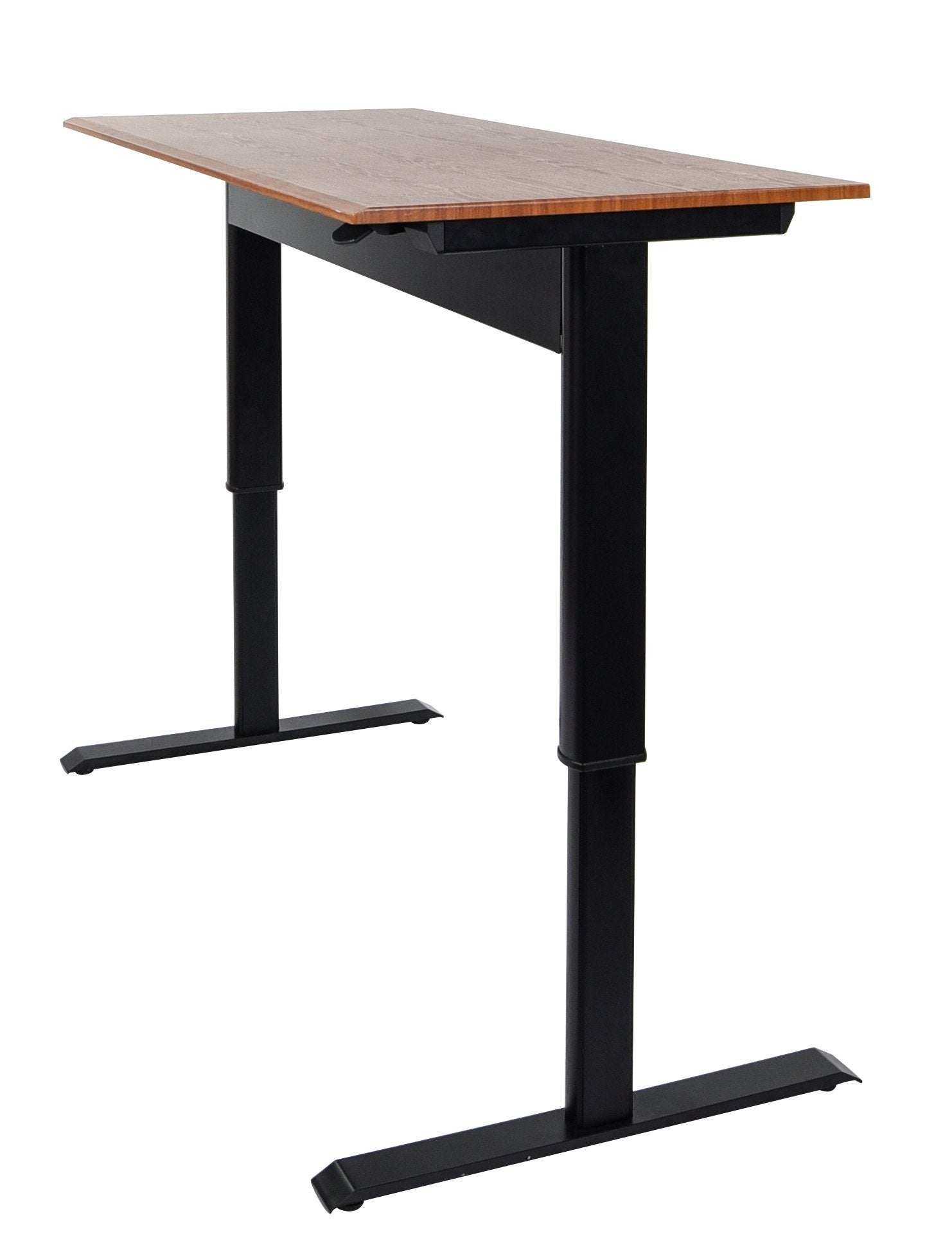 Ergonomic Luxor Pneumatic Adjustable Height Standing Desk - Electric Sit Stand Workstation for Home & Office - Perfect for Remote Work, Gaming & Study