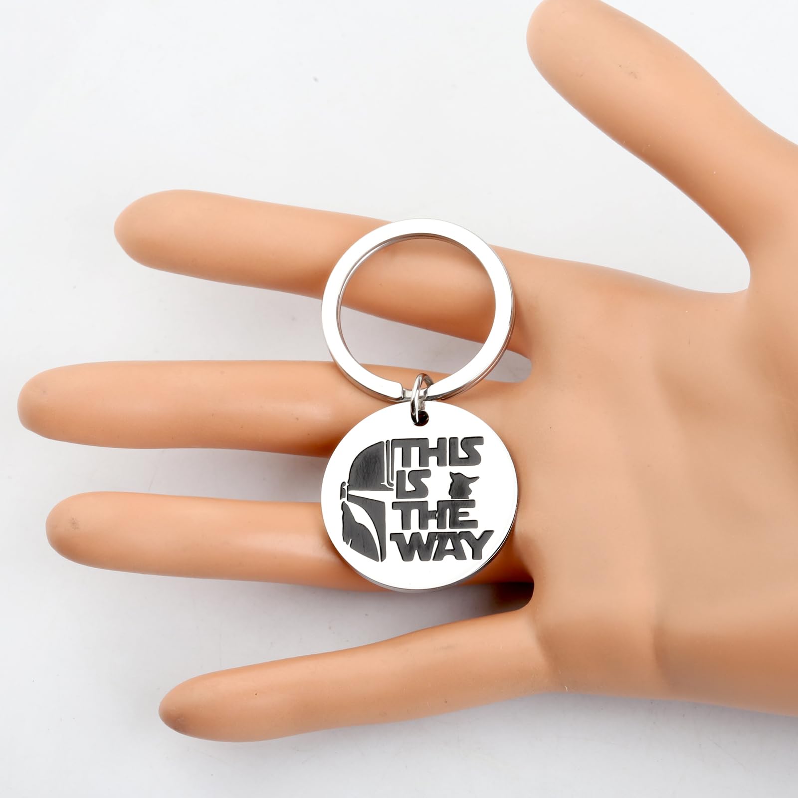 The Way Mandalorian Inspired Keychain - Star Wars TV Series Fans Gift, Jedi Jewelry for Movie Lovers | Perfect for Cosplay, Collectibles & Everyday Carry