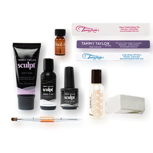 Tammy Taylor Sculpt Acrylic-Gel Hybrid Nail Kit | Odorless Professional Nail System | Strong as Acrylic, Cures Like Gel | Perfect for Salon & Home Manicures, Long-Lasting Nail Extensions