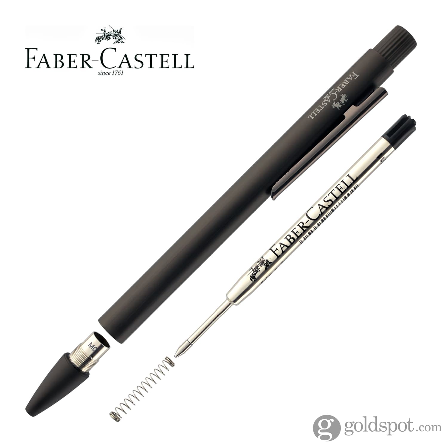 Faber-Castell Design Neo Slim Aluminum Ballpoint Pen - Gunmetal Finish | Premium Writing Instrument for Office, School & Business Gifts | Smooth Ink Flow for Everyday Use