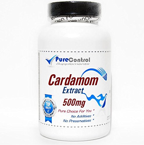 Pure Cardamom Extract 500mg - 100 Capsules | Natural Supplement for Digestion & Metabolism | by PureControl Supplements | Perfect for Cooking, Tea & Wellness Routines