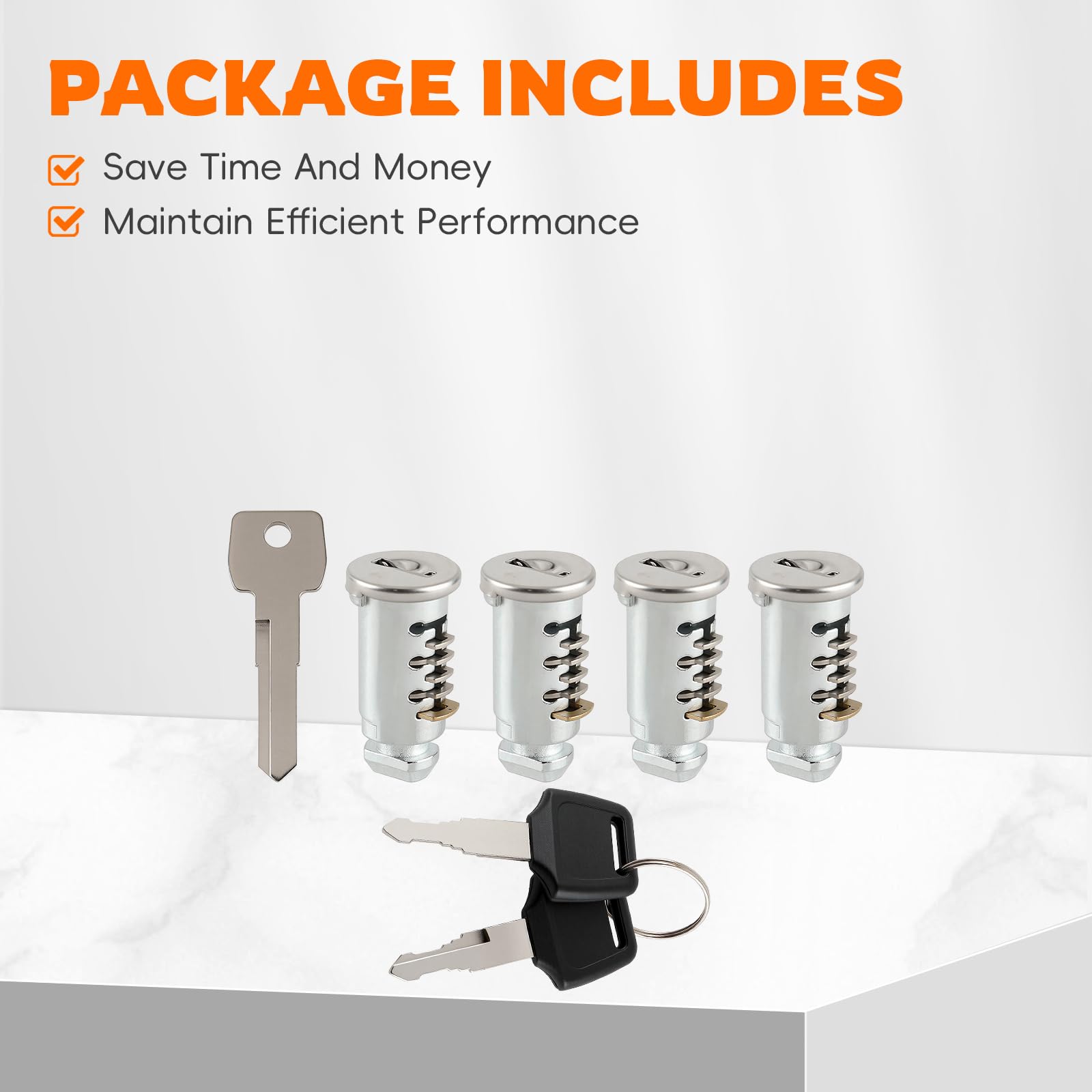 4Pcs Thule Lock Cores & Key Cylinders - Replacement Parts for Bike Roof Rack Locks, Cargo Carriers, Cross Bars & Ski Racks | Secure Your Outdoor Gear During Cycling, Camping & Winter Sports Adventures