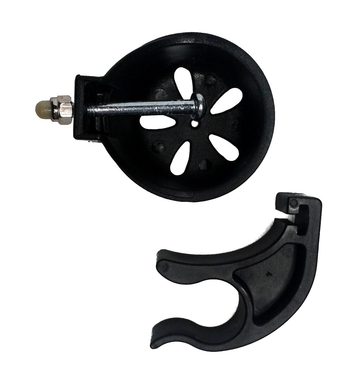 FabaCare Walking Cane Holder for Weinberger 9269 Rollator - Black Universal Walking Stick Holder with Secure Seal - Perfect for Elderly Mobility & Walker Accessories