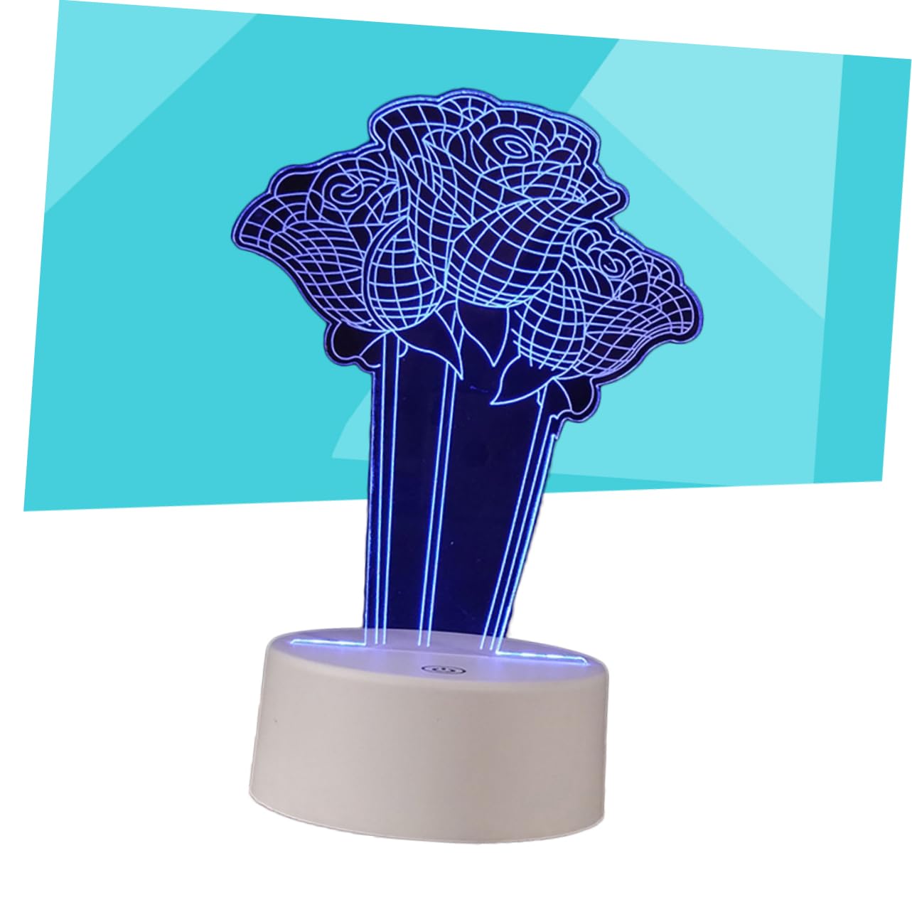ARTIBETTER Energy-Saving 3D Rose Shape LED Night Light for Bedroom - Romantic Mood Lighting for Nursery, Kids Room & Home Decor