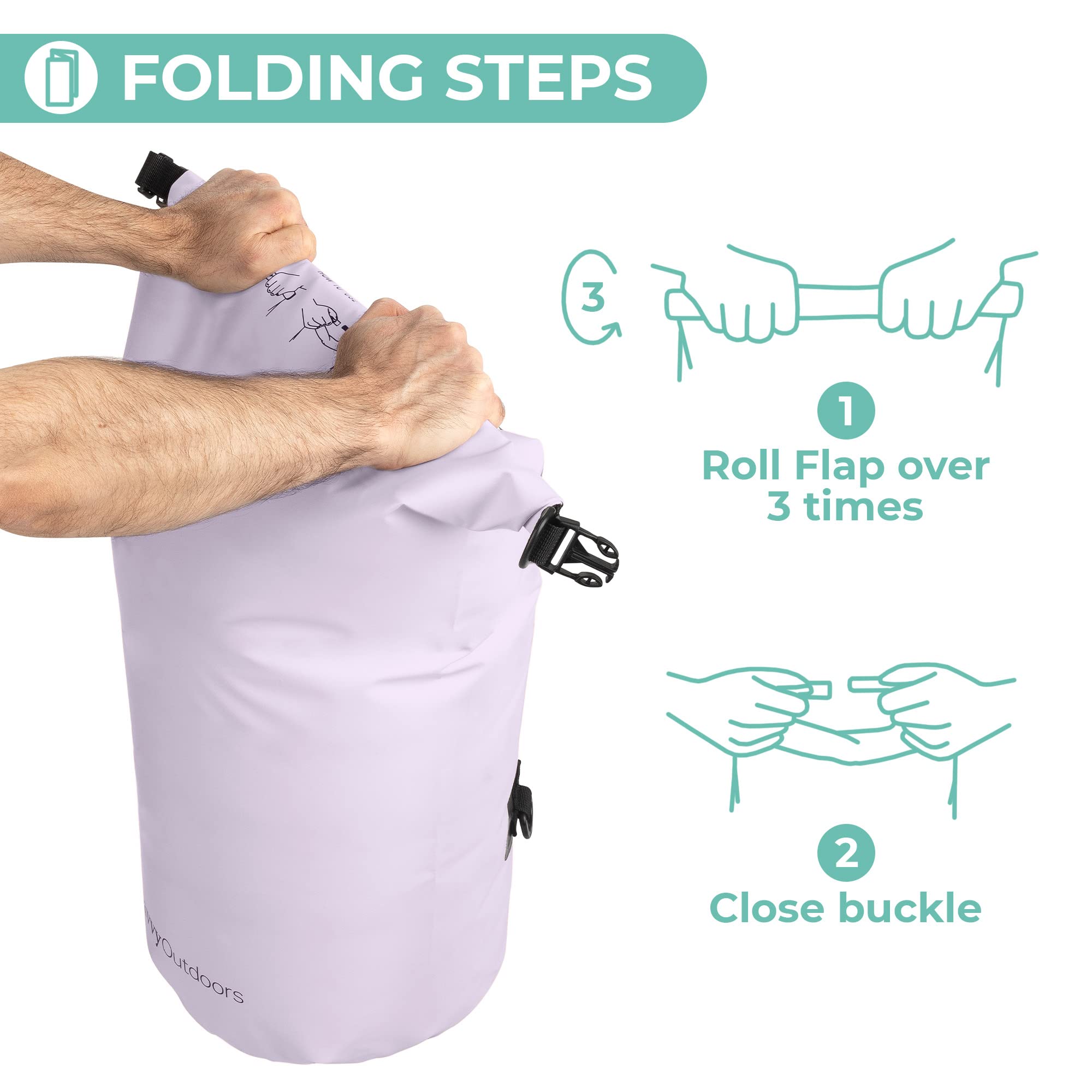 Waterproof Dry Bag 5L 10L 20L 30L - Waterproof Storage for Beach, Kayaking, Hiking, Camping & Boating Gear - Keep Food & Essentials Dry - Ideal for Outdoor Adventures, Water Sports & Travel