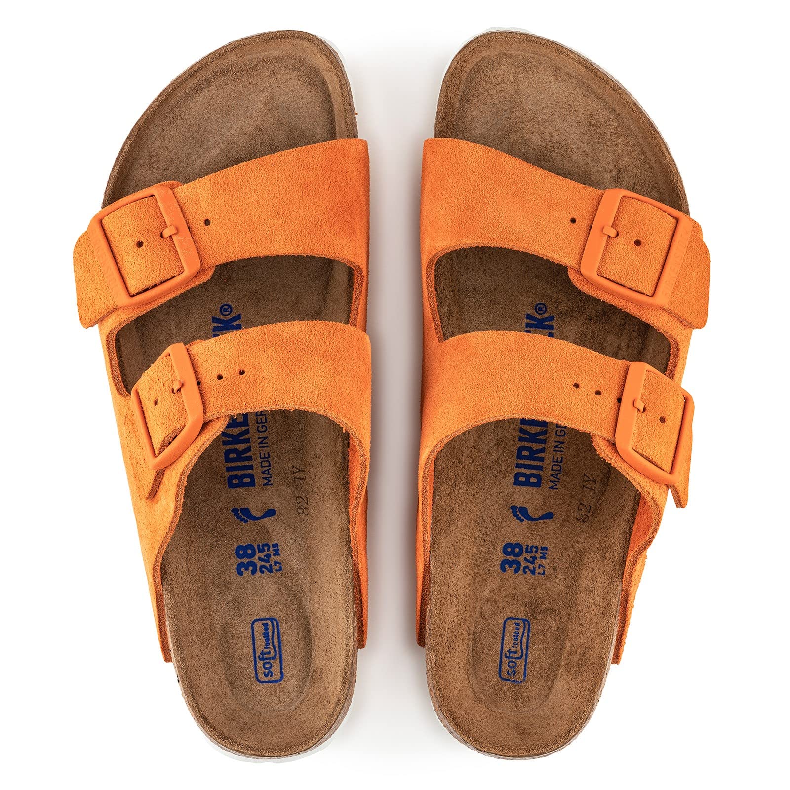 Birkenstock Women's Arizona SFB Iron Oil Leather Sandals - Comfortable Slides for Casual Wear, Beach, and Everyday Use