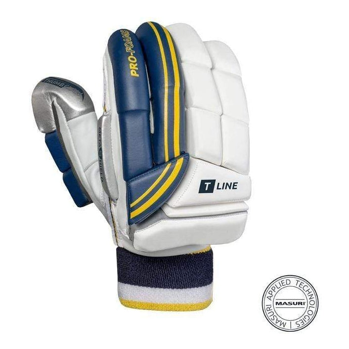 Masuri T Line Cricket Batting Gloves - Premium Leather Protection for Batsmen | Perfect for Practice & Match Play