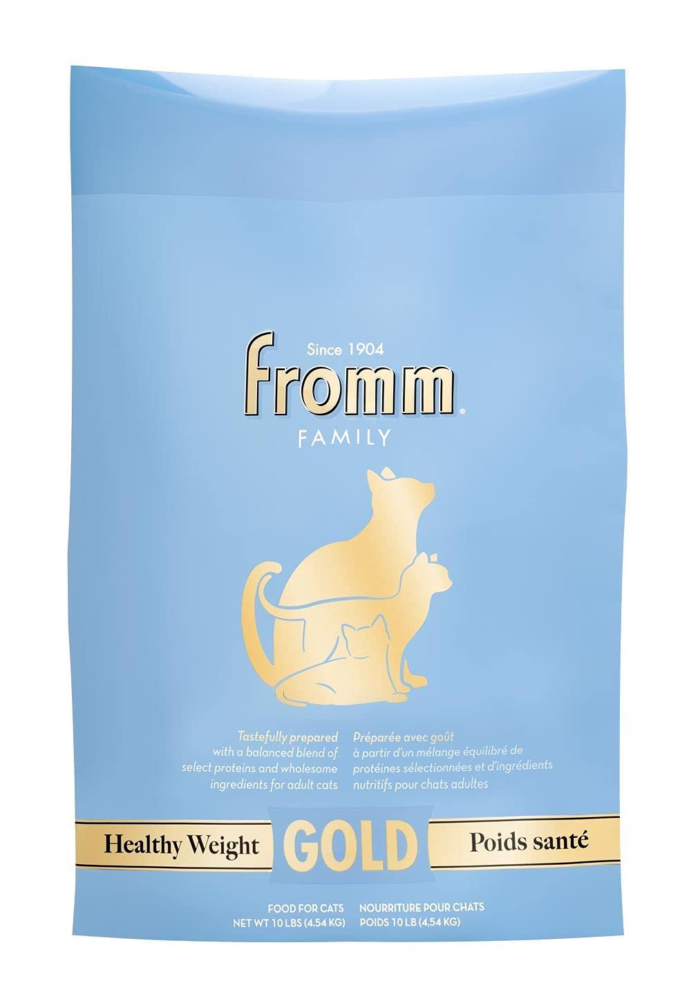 Fromm Gold Nutritionals Healthy Weight Dry Cat Food for Adult Cats - High Protein, Low Fat Recipe for Weight Management - Perfect for Indoor Cats & Overweight Felines