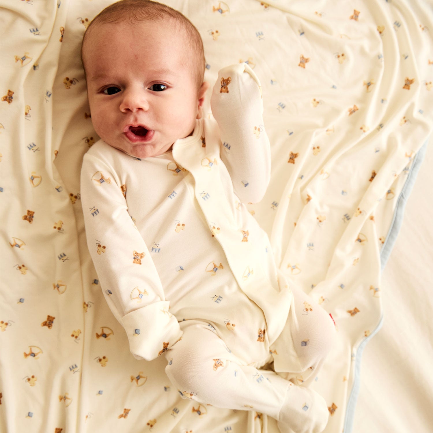Lullaby Lane Modal Magnetic Footie - Soft Baby Sleepwear for Newborns & Infants | Cozy Magnetic Closure Pajamas for Easy Diaper Changes | Perfect for Nursery, Bedtime & Travel