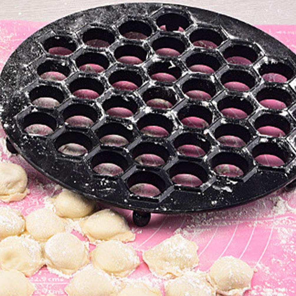 Cabilock 37-Hole Dumpling Maker - Zinc Alloy Dumpling Mold for Homemade Dumplings & Wontons | Kitchen Accessory for Shaped Dumplings | Perfect for Family Cooking, Party Snacks & Asian Cuisine Lovers