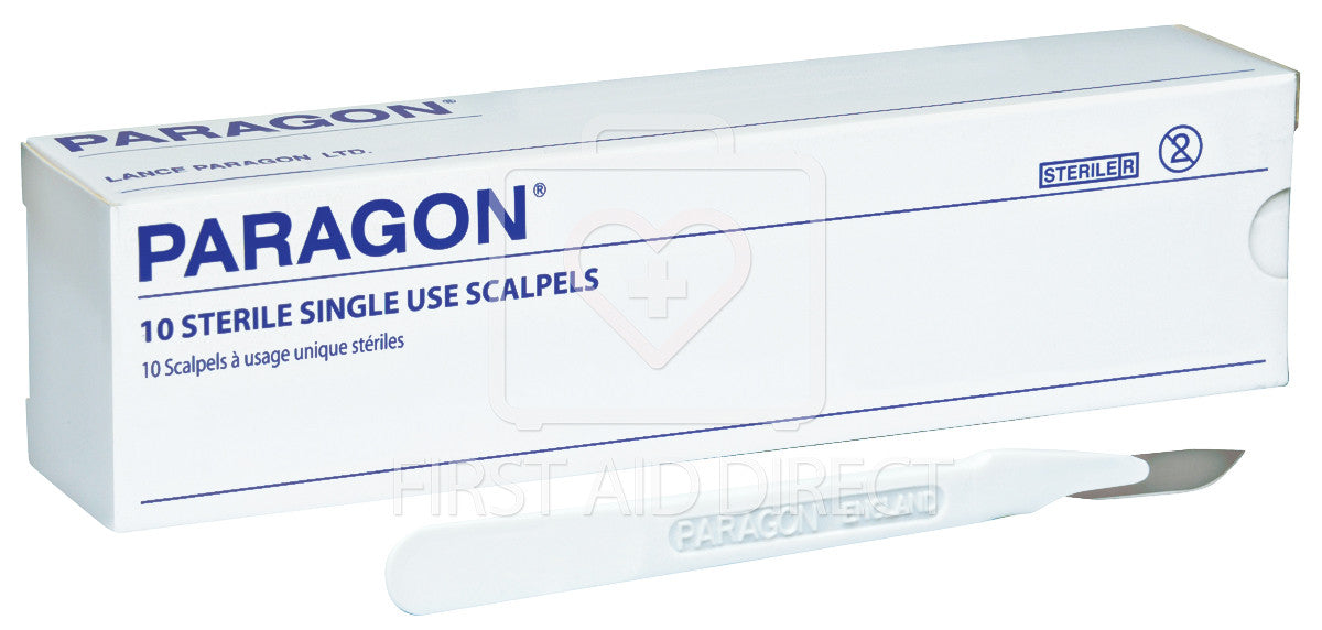 #10 Scalpel with Handle & Blade - 10-Pack Sterile Surgical Knives for Precision Cutting, Medical Procedures, and Crafting