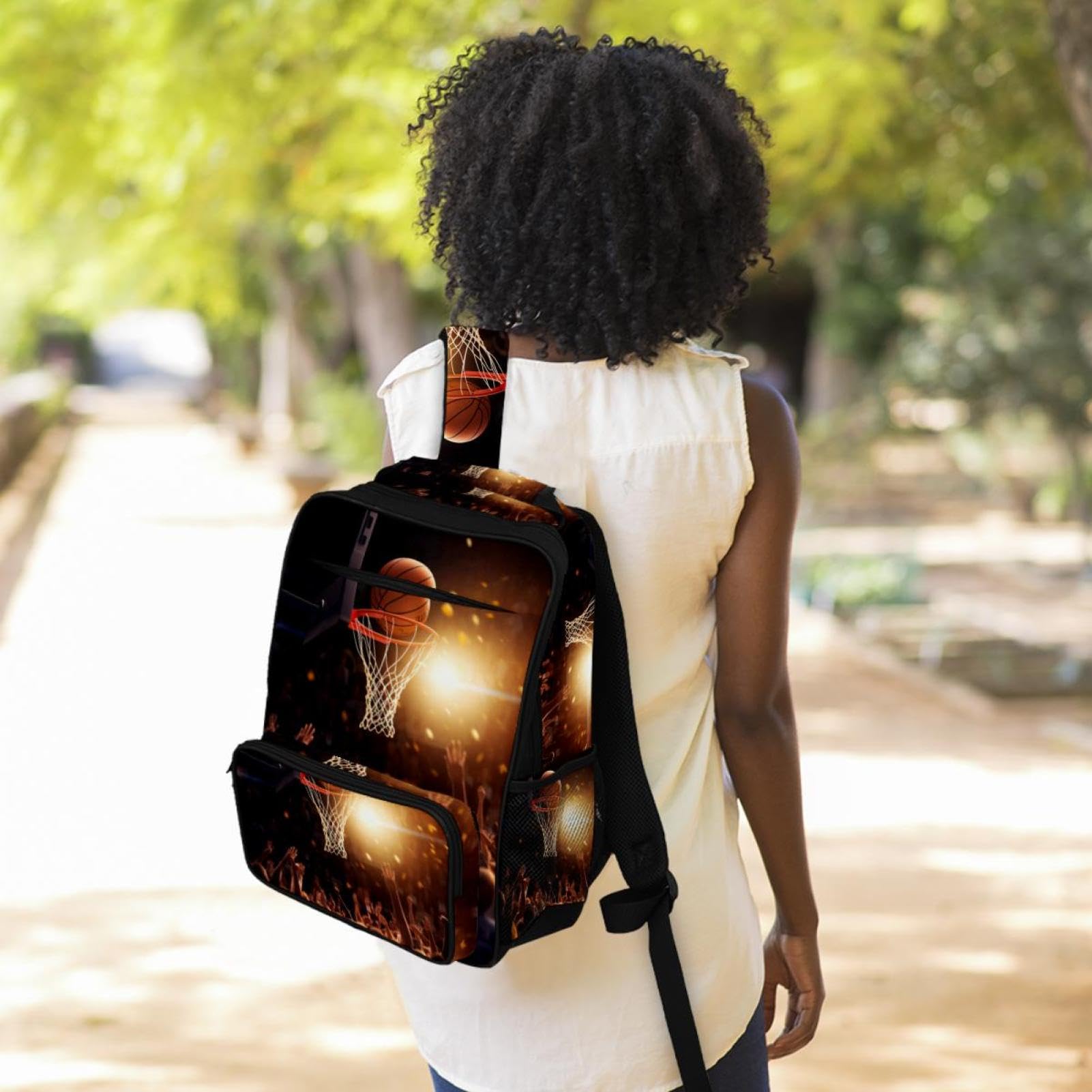 Best Travel Backpack for Men & Women - Durable Basketball Backpack with Hoop - Perfect for Gym, Sports & Outdoor Adventures