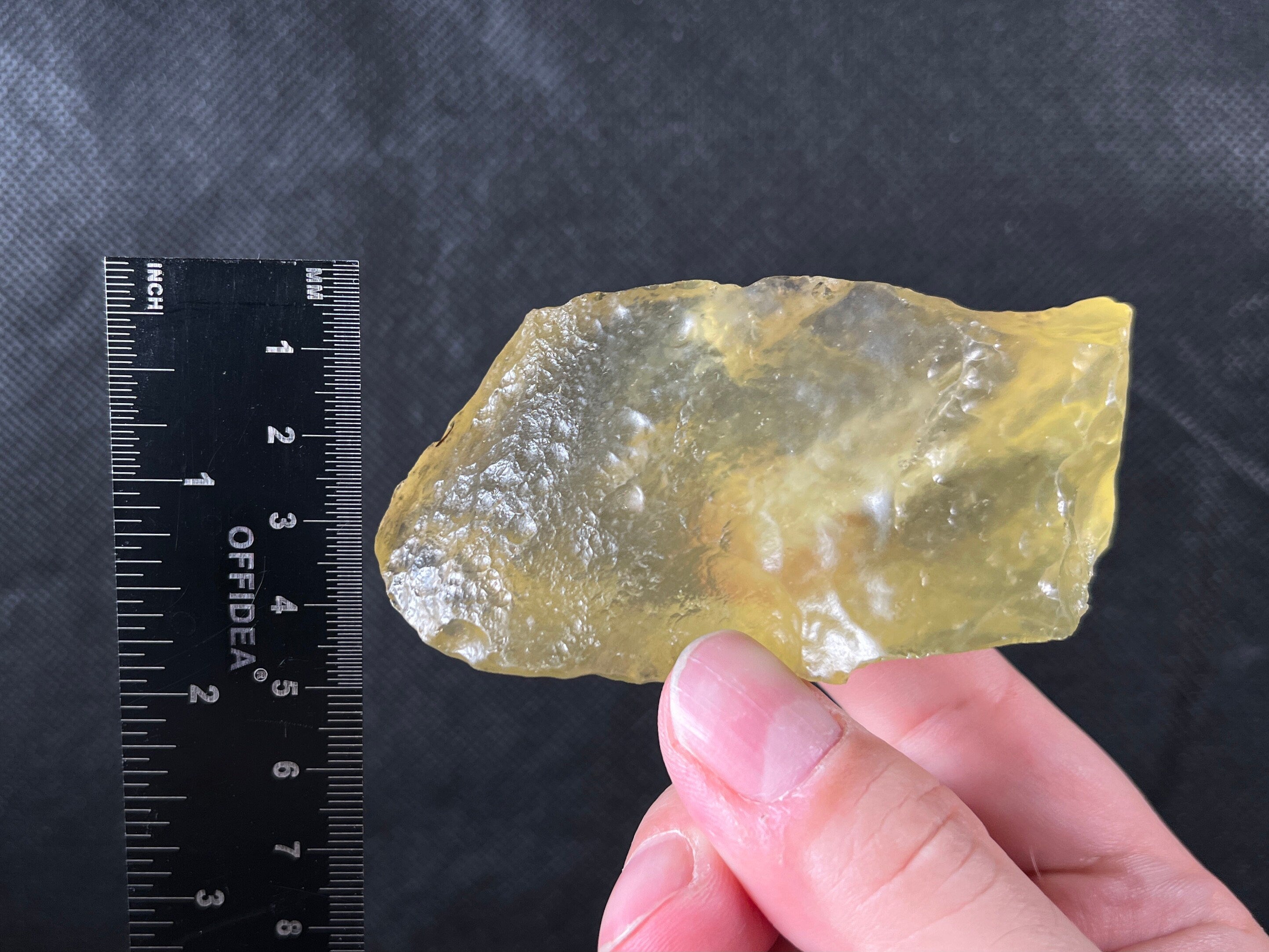 Libyan Desert Glass Raw Crystal - Rare 131.6g Natural Stone for Jewelry Making, Meditation & Home Decor | Unique Healing Crystal Gift for Collectors (L1233)